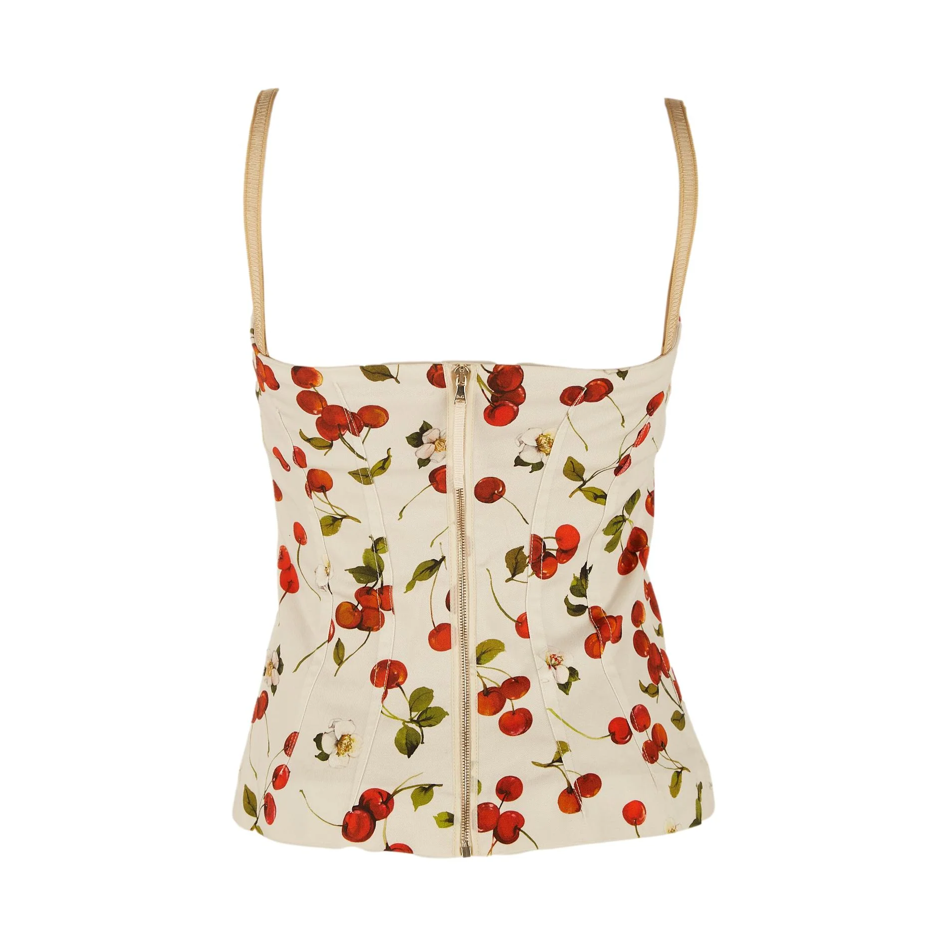Dolce & Gabbana White Cherry Tank - Image 2
