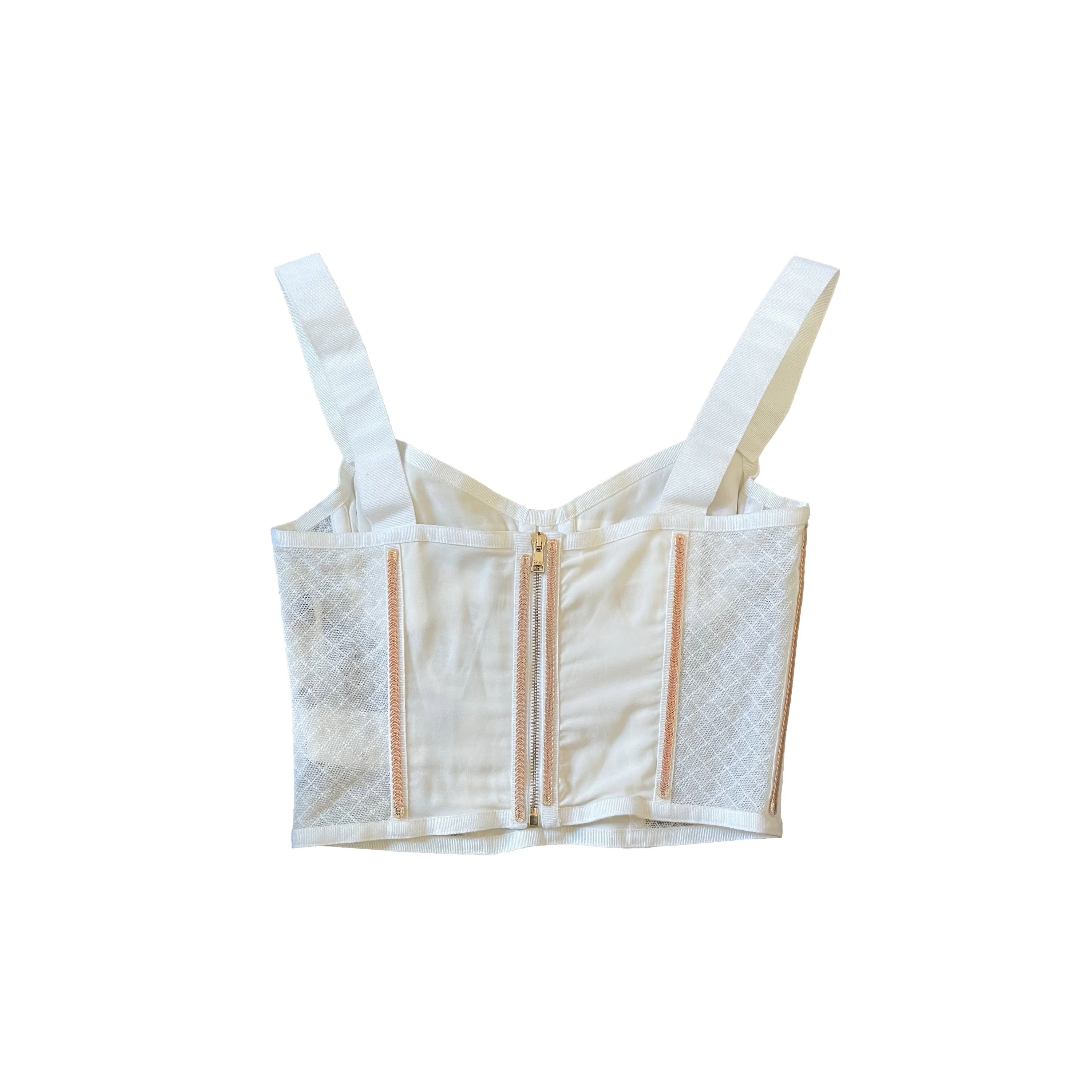 Dolce & Gabbana White Daisy Corset - Image 2