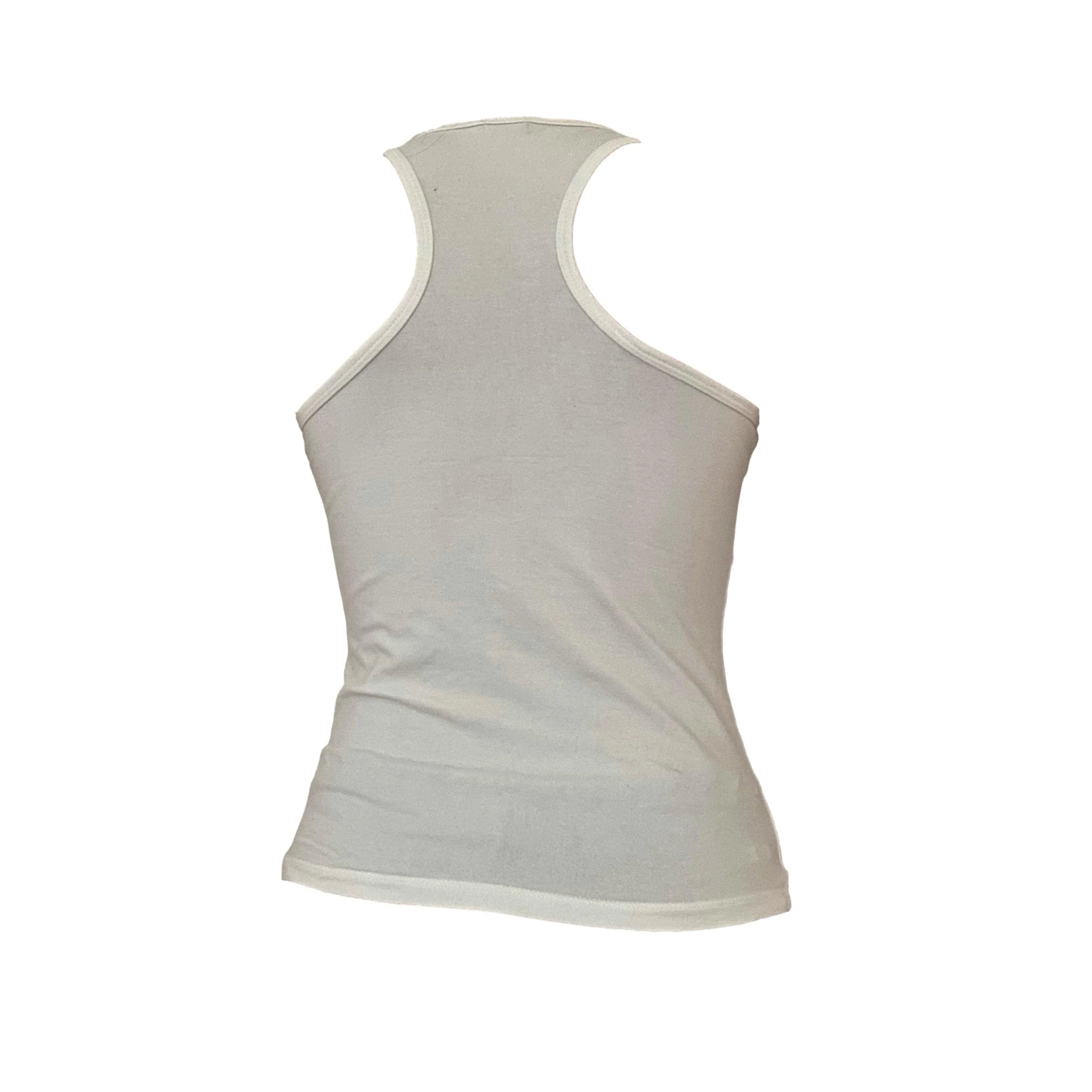 Dolce & Gabbana White Embellished Logo Tank - Image 2