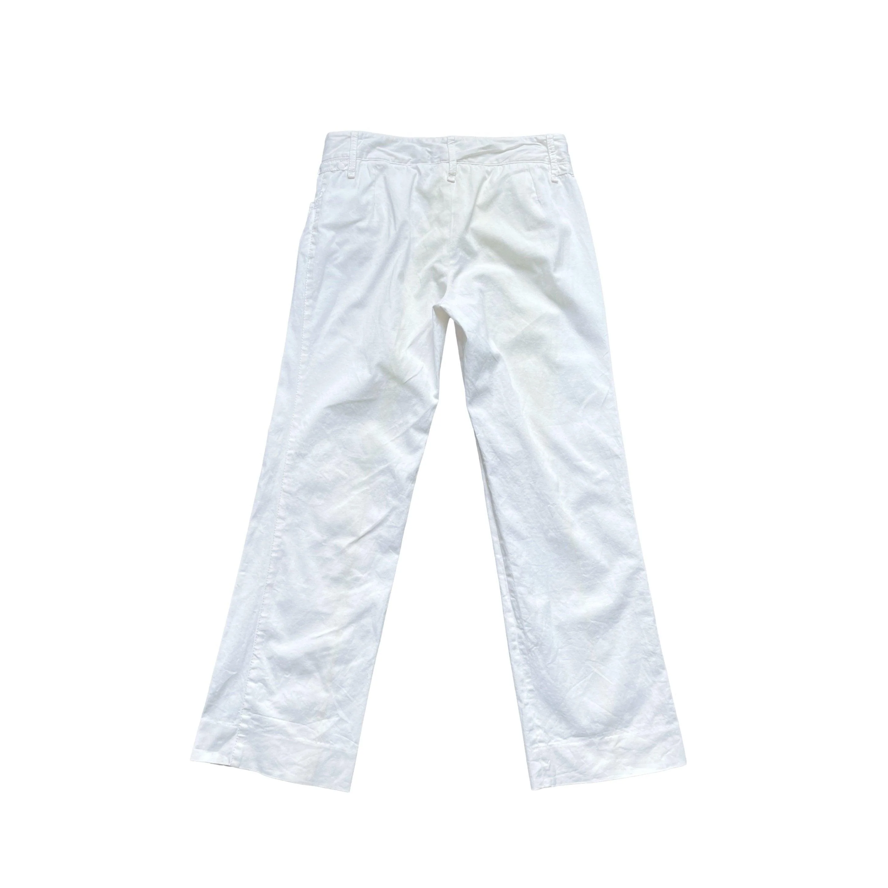 Dolce & Gabbana White Low Rise Pants - Image 2