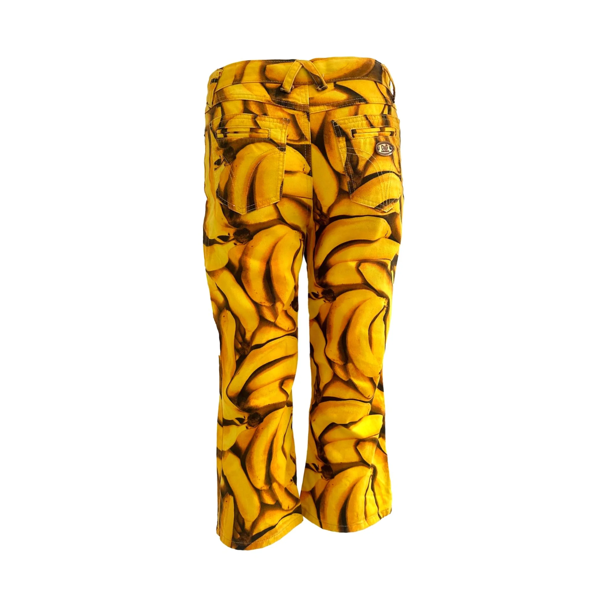 Dolce & Gabbana Yellow Banana Capri Pants - Image 2