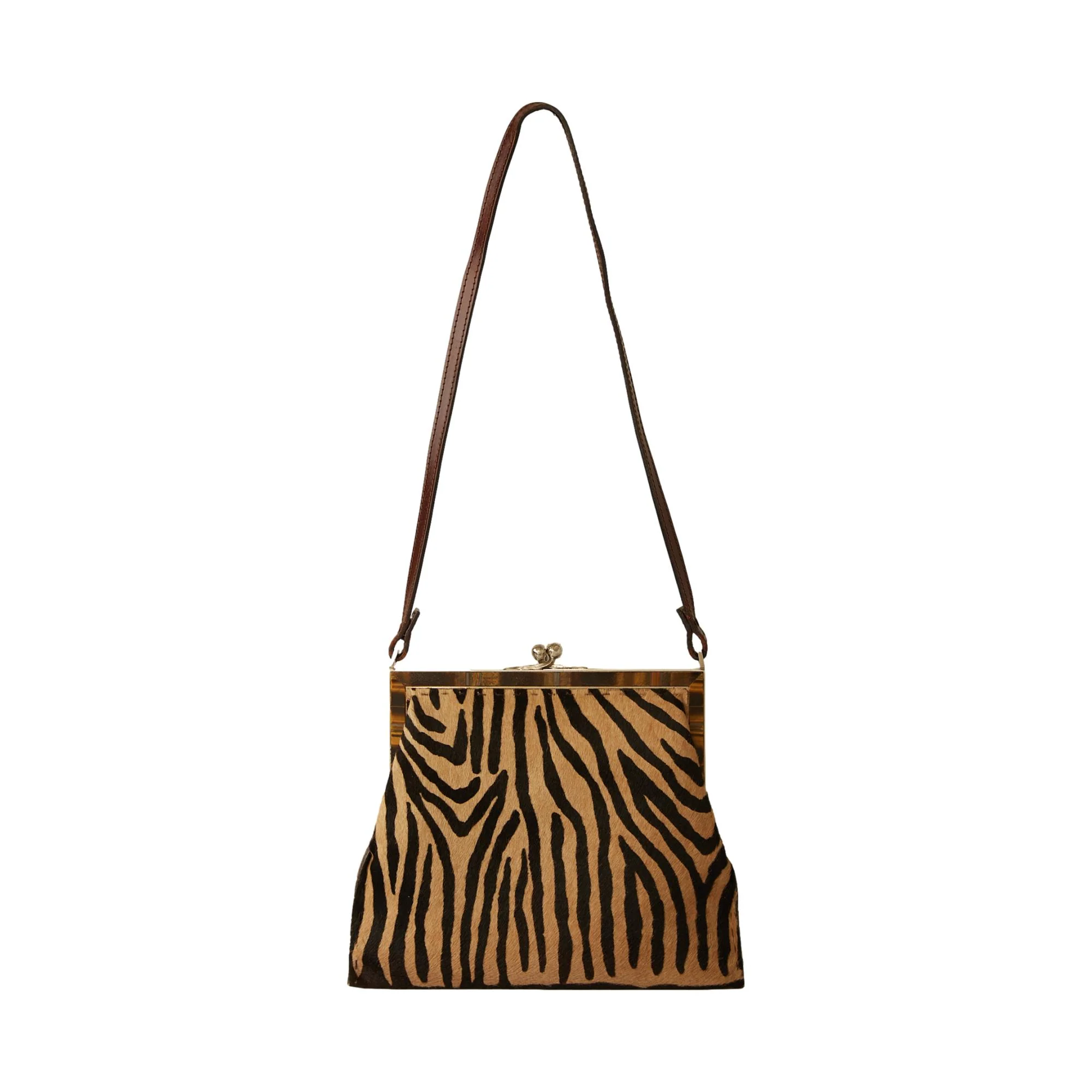 Fendi Animal Print Kisslock Bag - Image 2