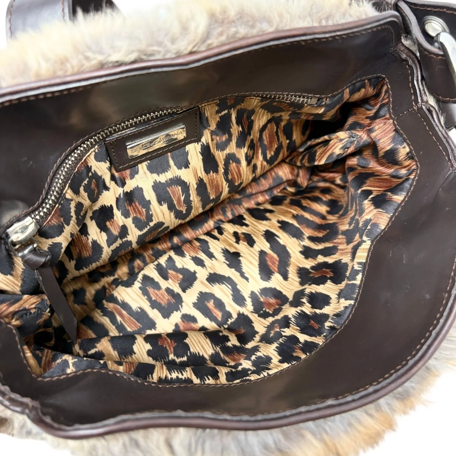 Dolce & Gabbana Fur Logo Mini Shoulder Bag - Image 4