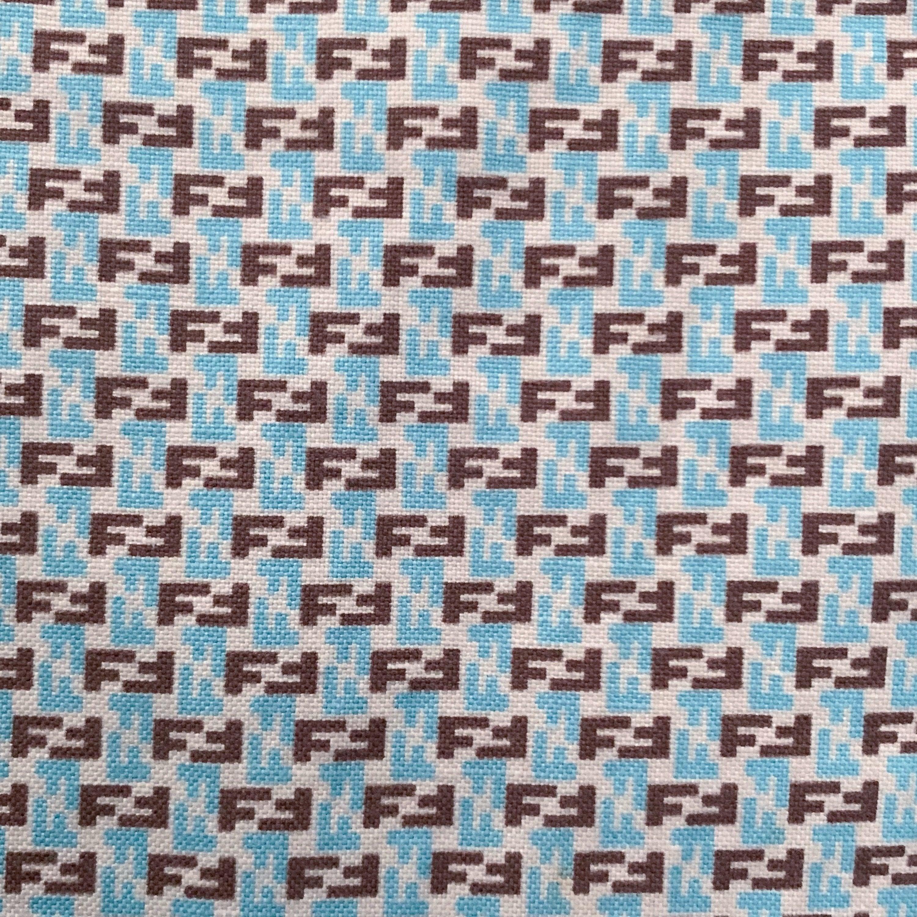 Fendi Baby Blue Zucca Pants - Image 2