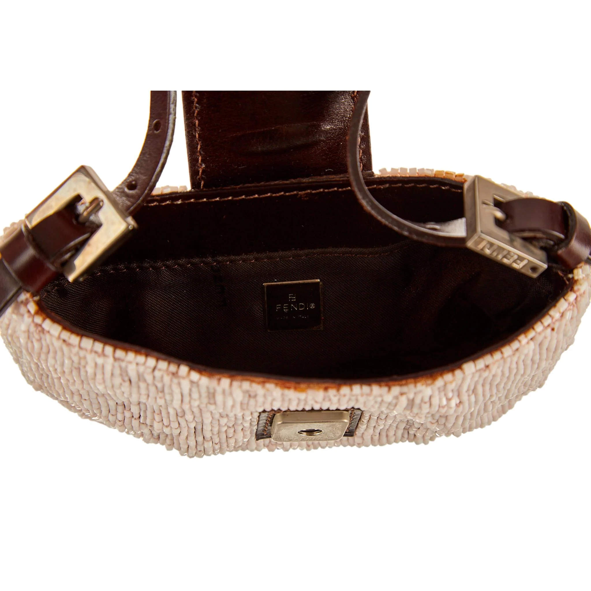 Fendi Baby Pink Beaded Crossiant - Image 4