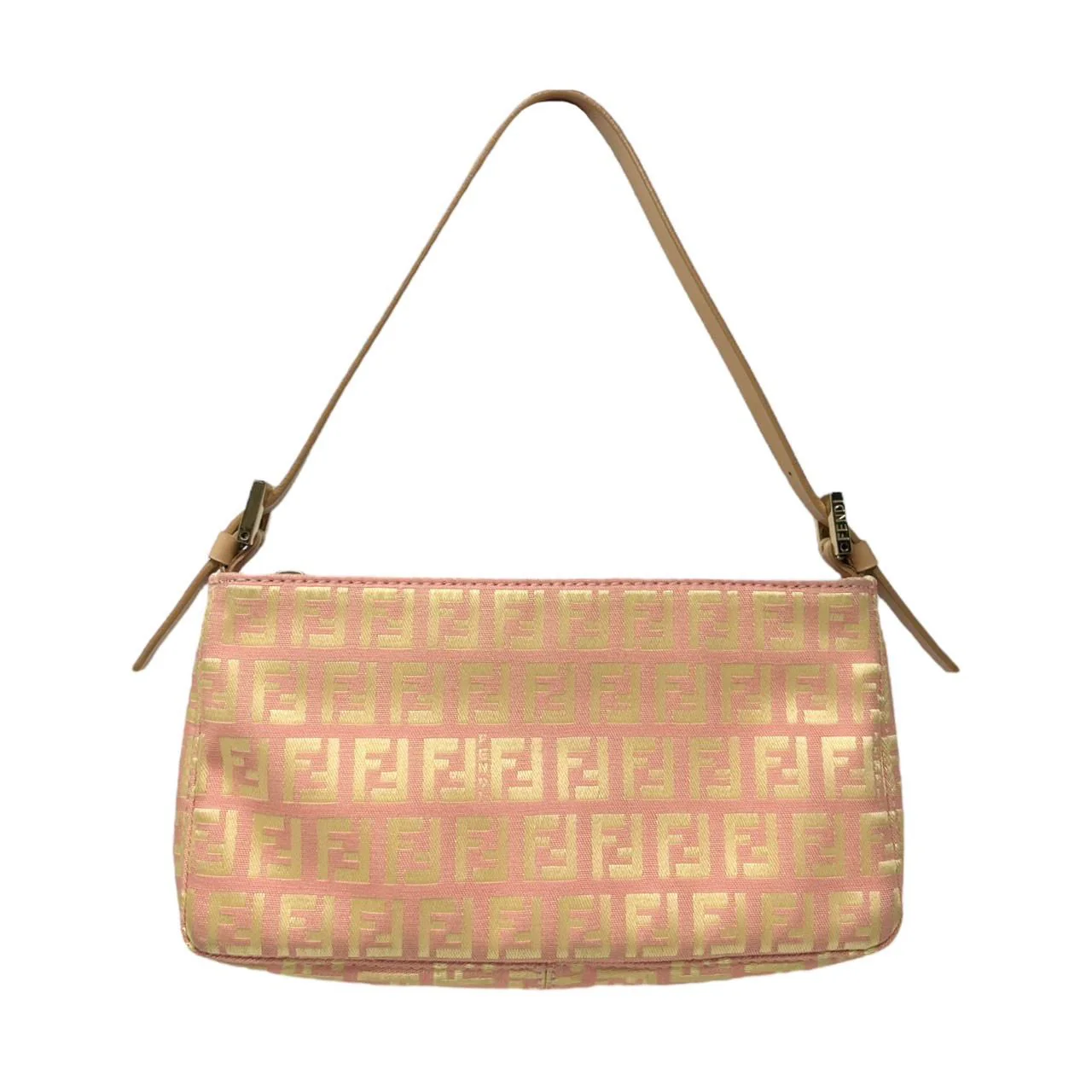 Fendi Baby Pink Monogram Shoulder Bag - Image 2