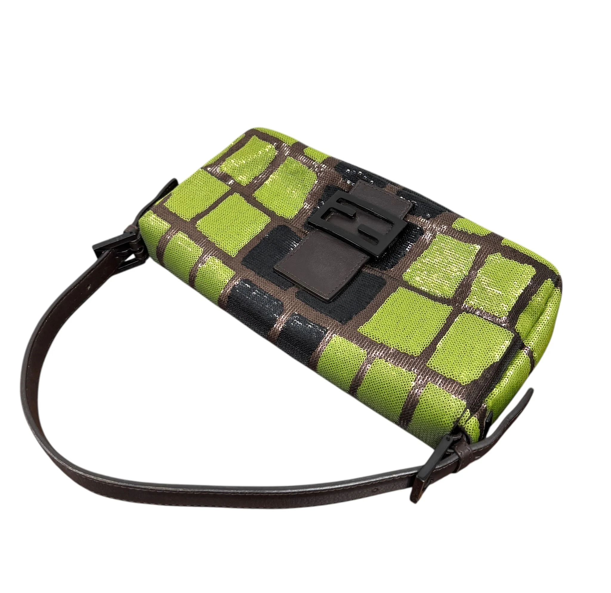 Fendi Sequin Animal Print Baguette - Image 3