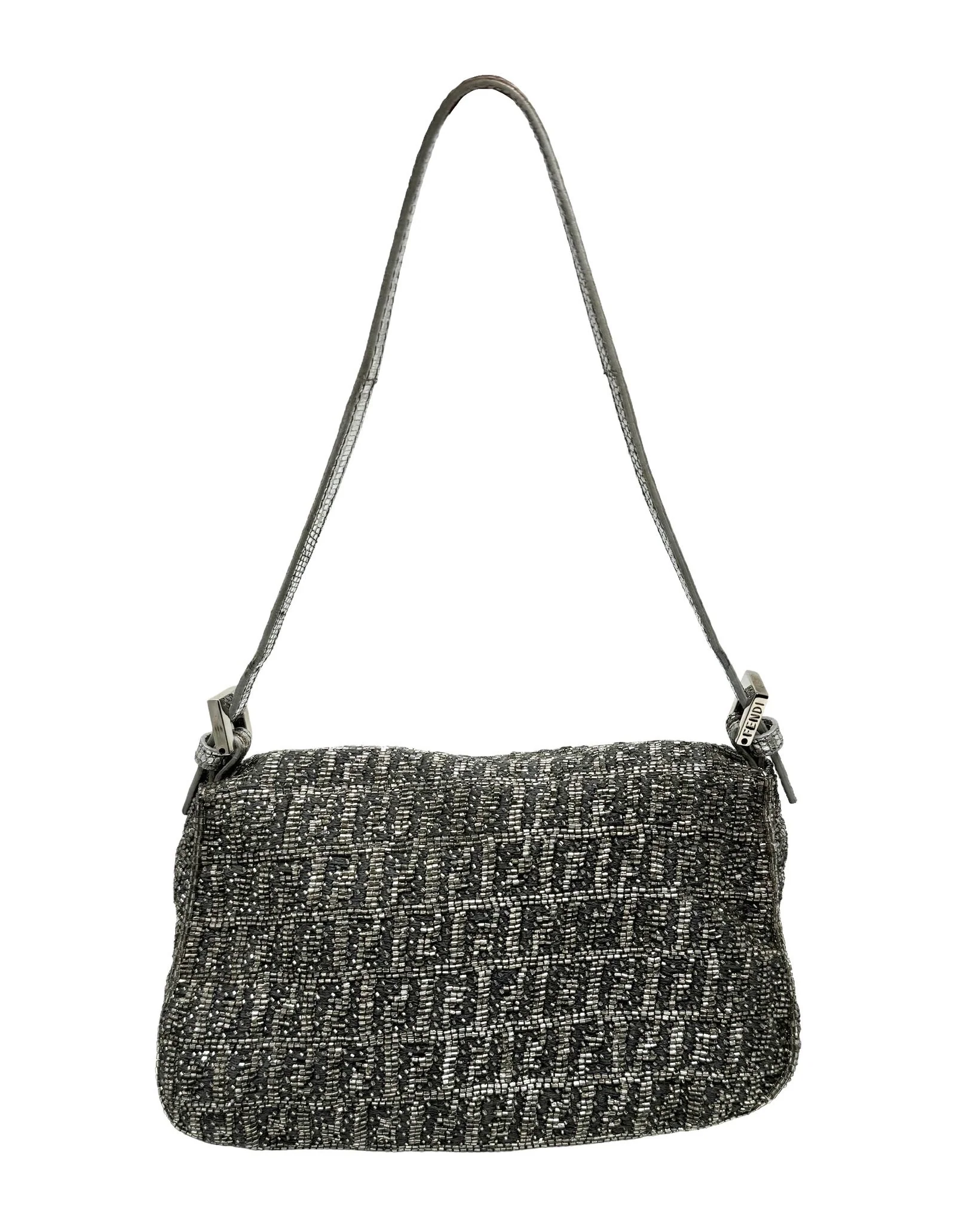 Fendi Beaded Logo Mini Mama Baguette Bag - Image 2