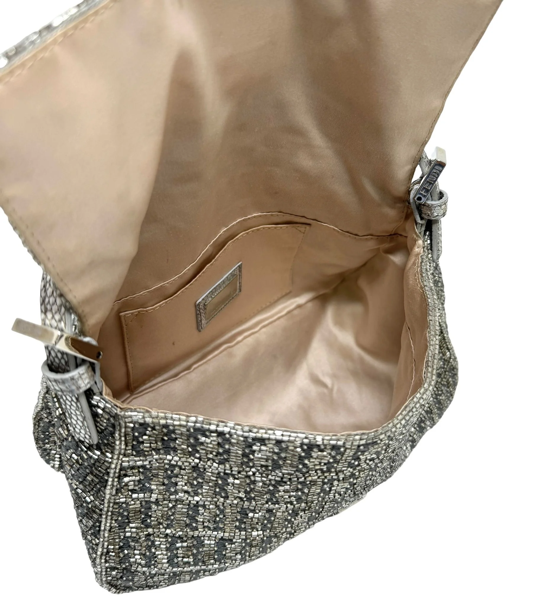Fendi Beaded Logo Mini Mama Baguette Bag - Image 3