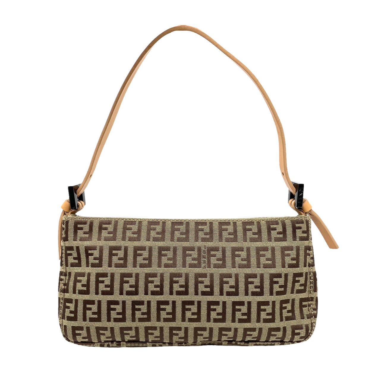 Fendi Beige Logo Mini Shoulder Bag - Image 2