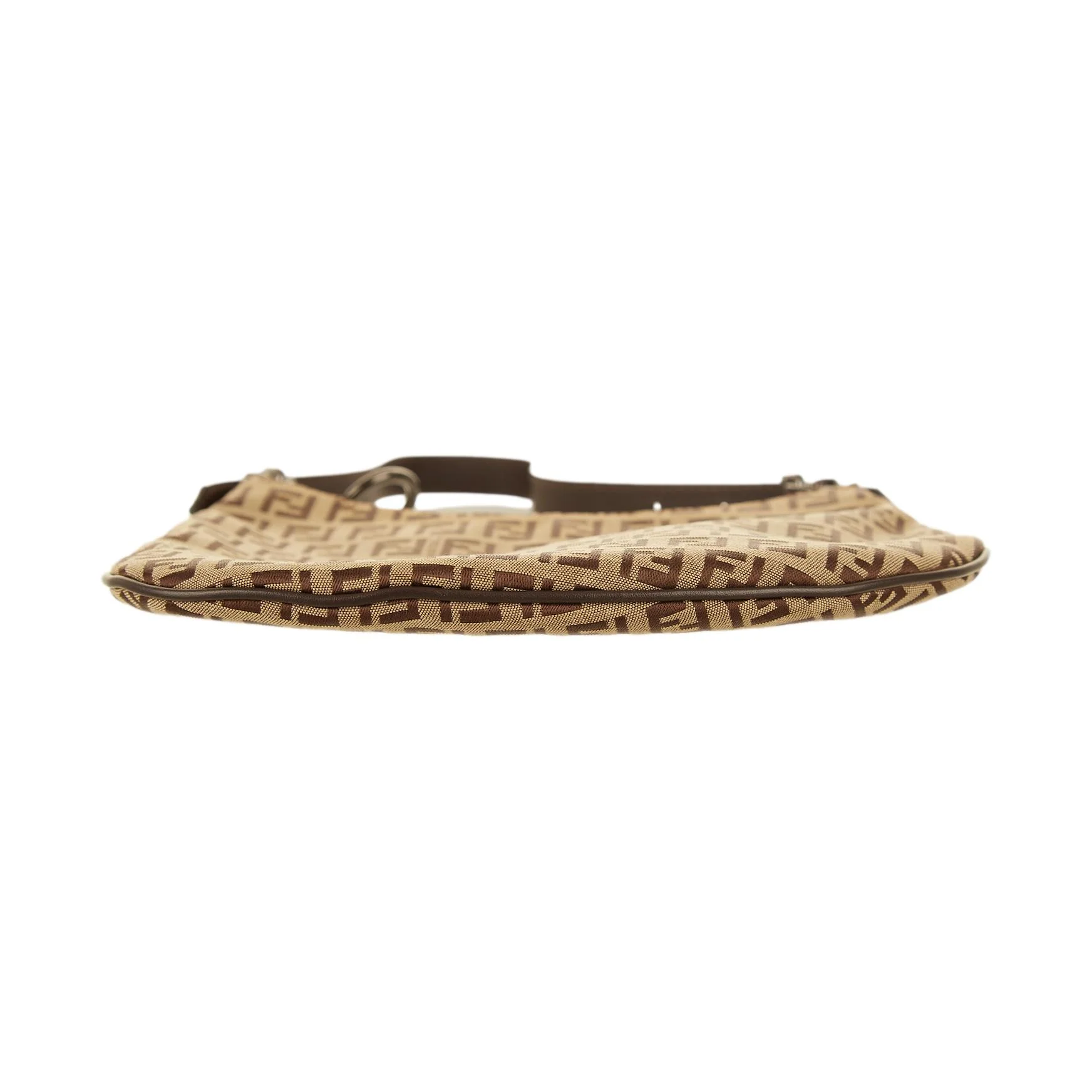 Fendi Beige Logo Mini Shoulder Bag - Image 3