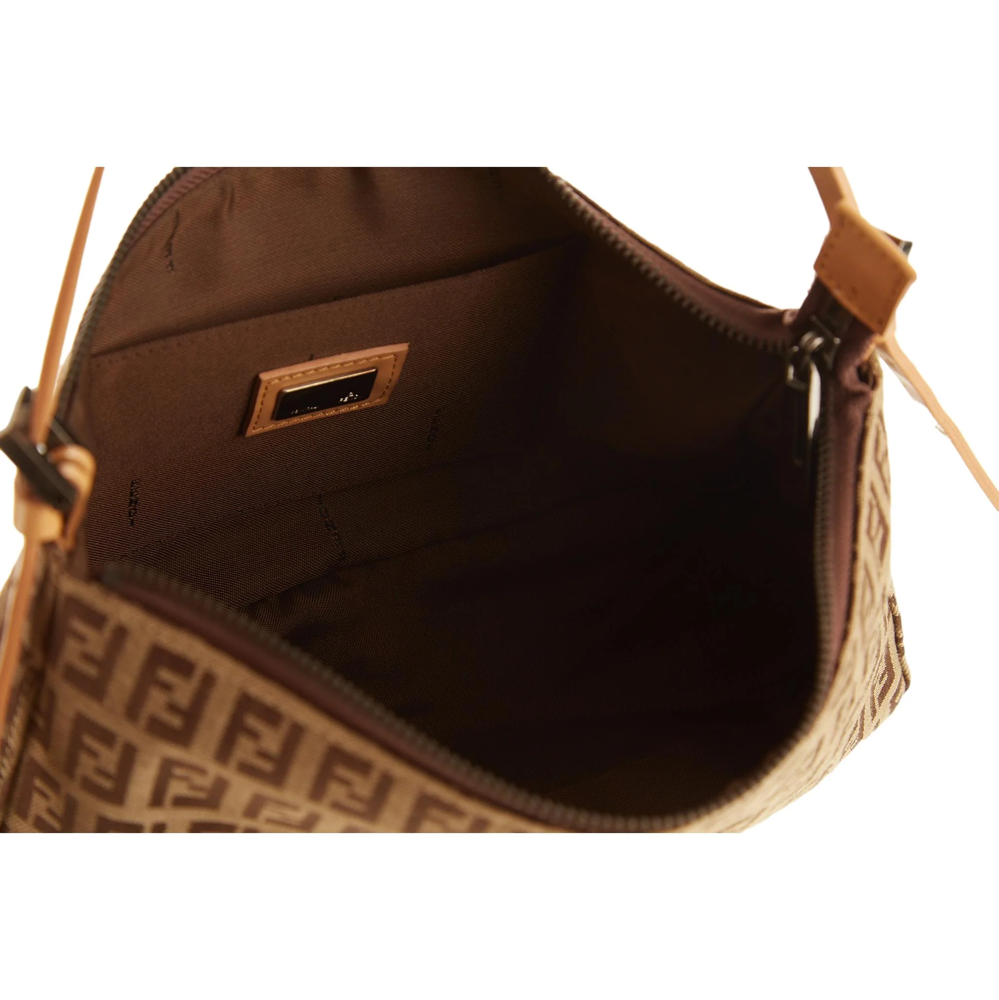 Fendi Beige Logo Shoulder Bag - Image 4