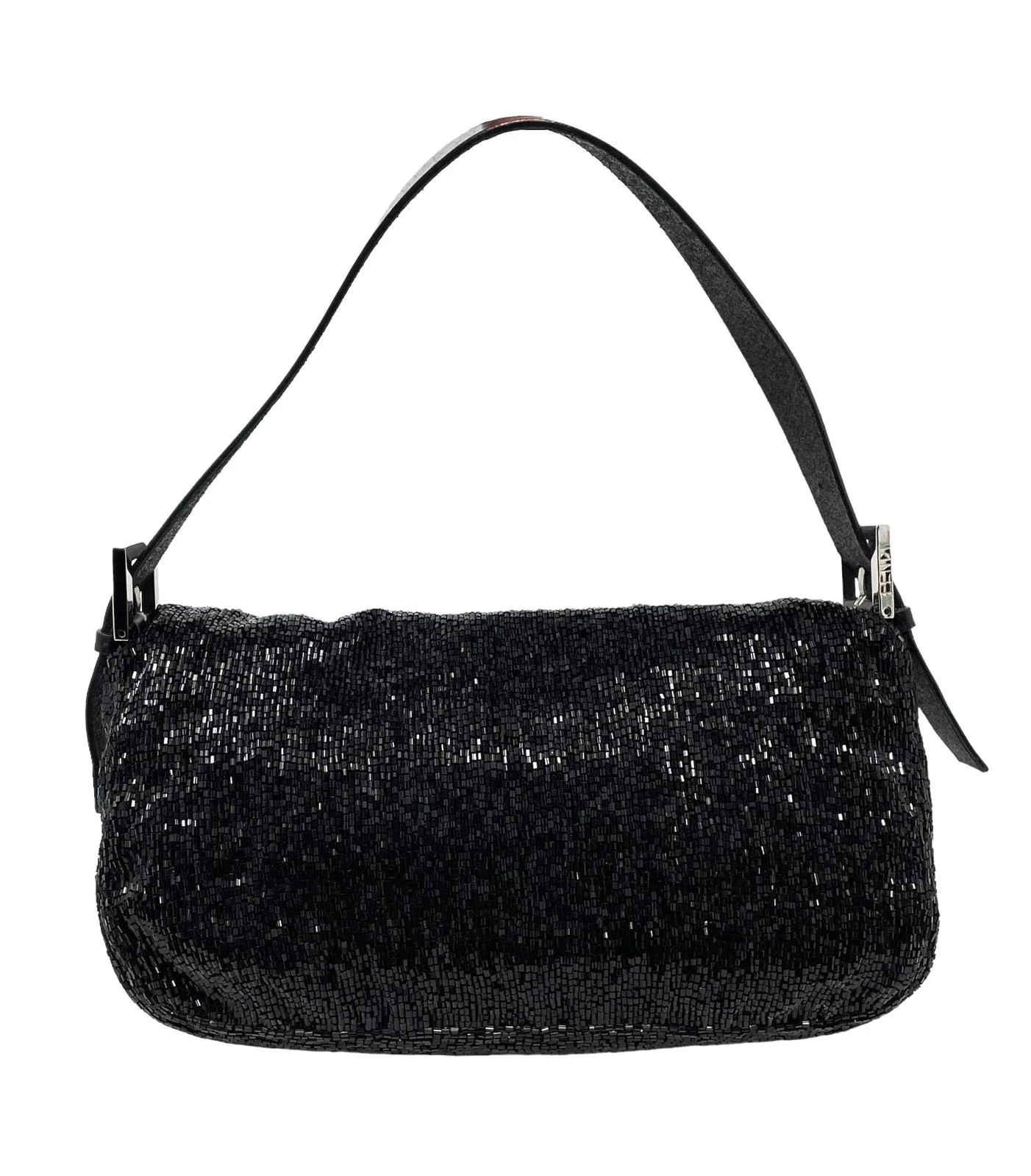 Fendi Black Beaded Baguette - Image 2
