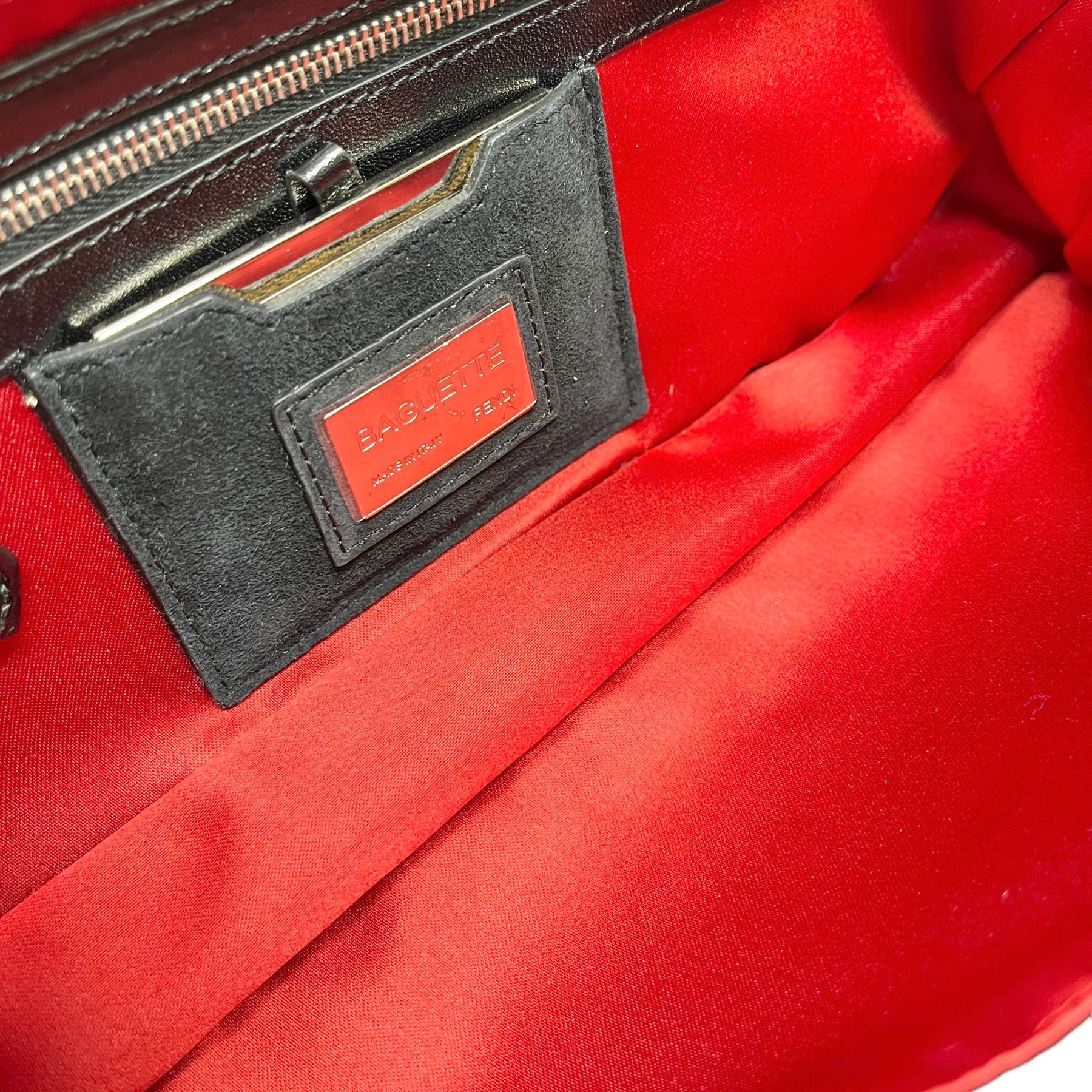 Fendi Black Beaded Baguette - Image 3
