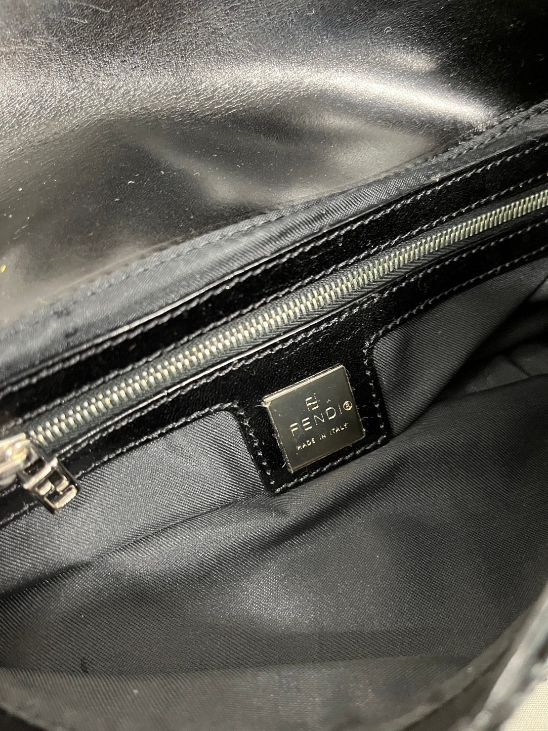 Fendi Black Beaded Baguette - Image 3
