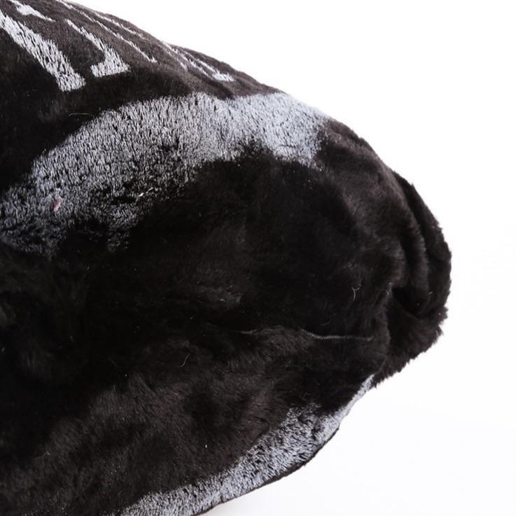 Fendi Black Faux Fur Logo Shoulder Bag - Image 2