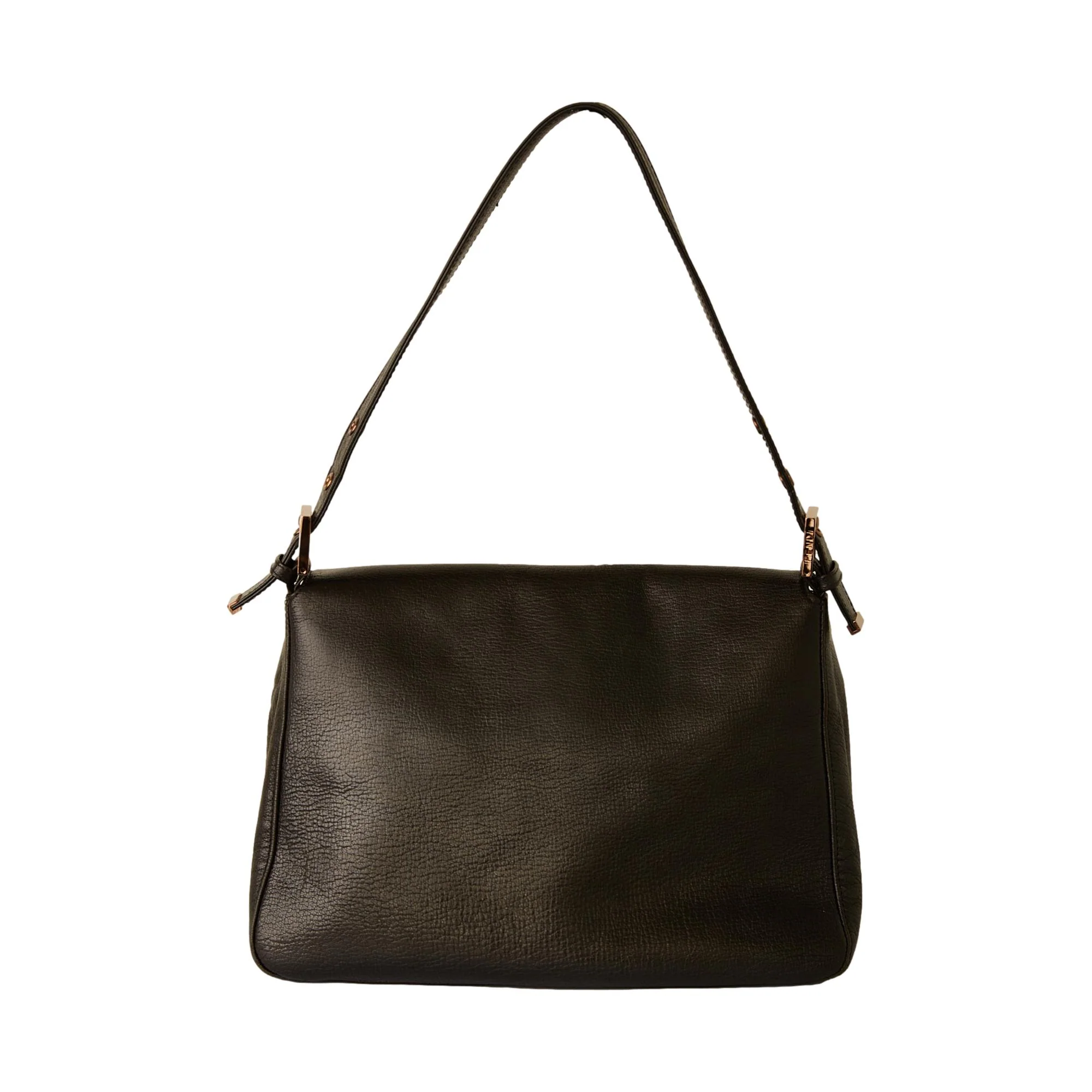 Fendi Black Iridescent Logo Mama Baguette Bag - Image 2