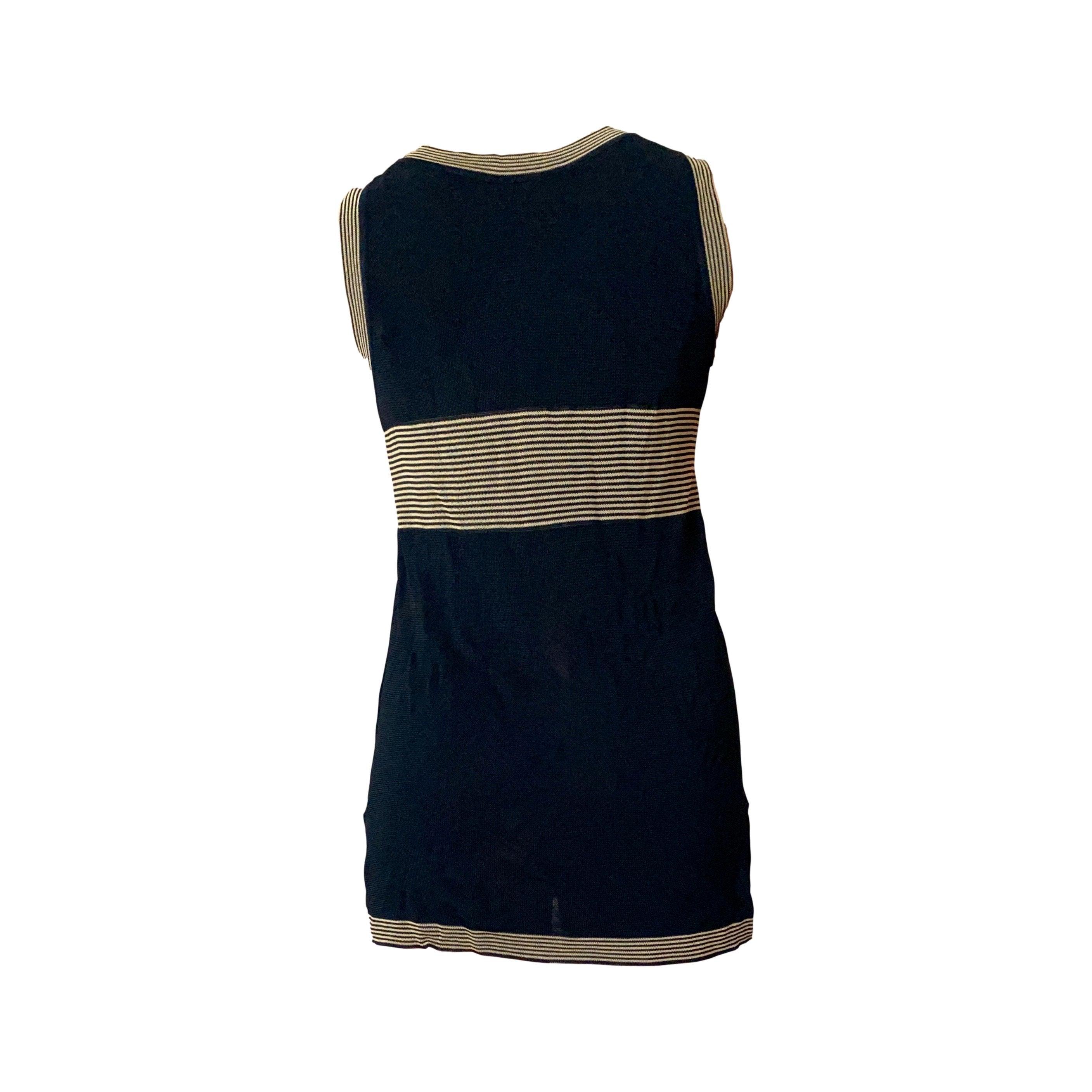 Fendi Black Knit Logo Dress - Image 2