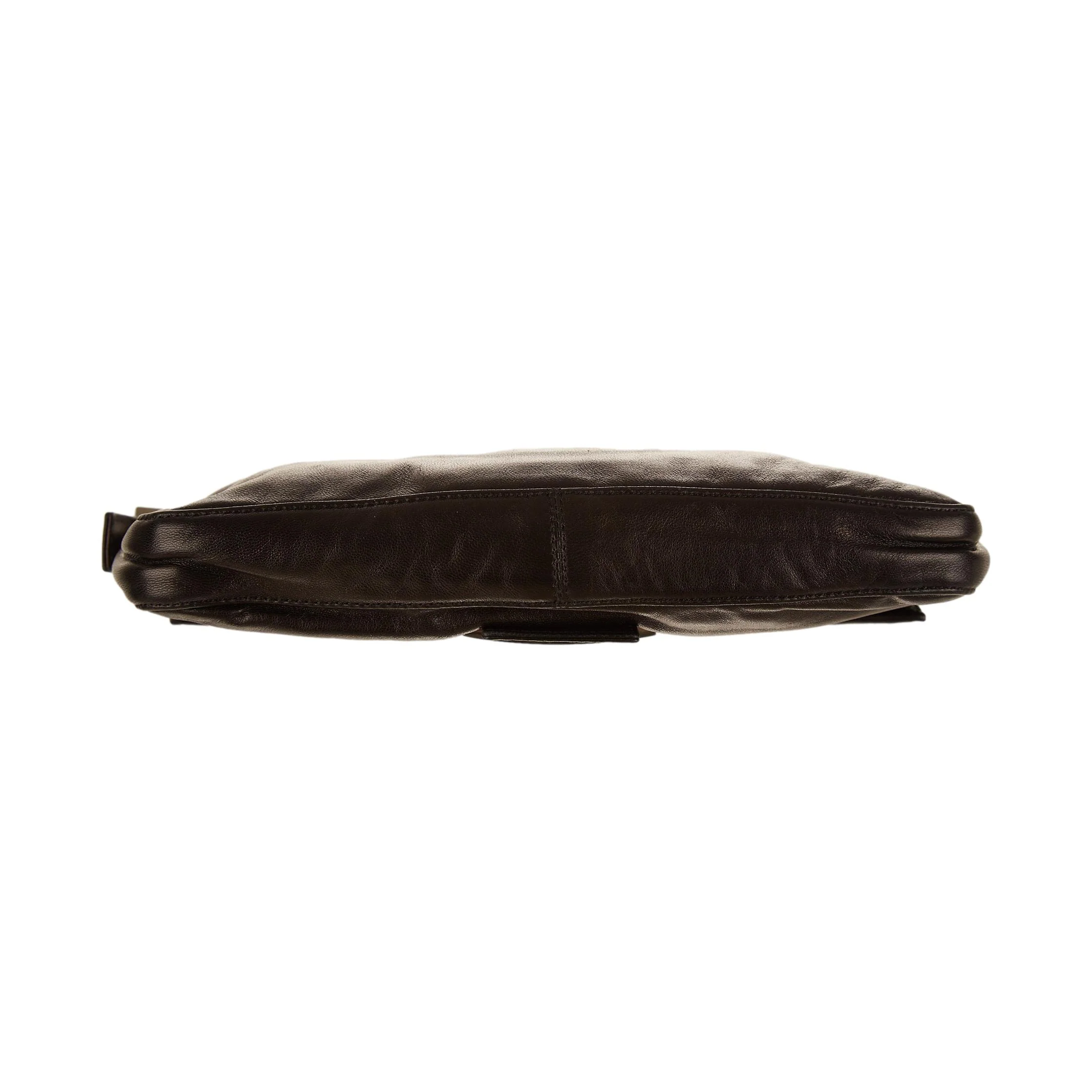 Fendi Black Leather Baguette - Image 3