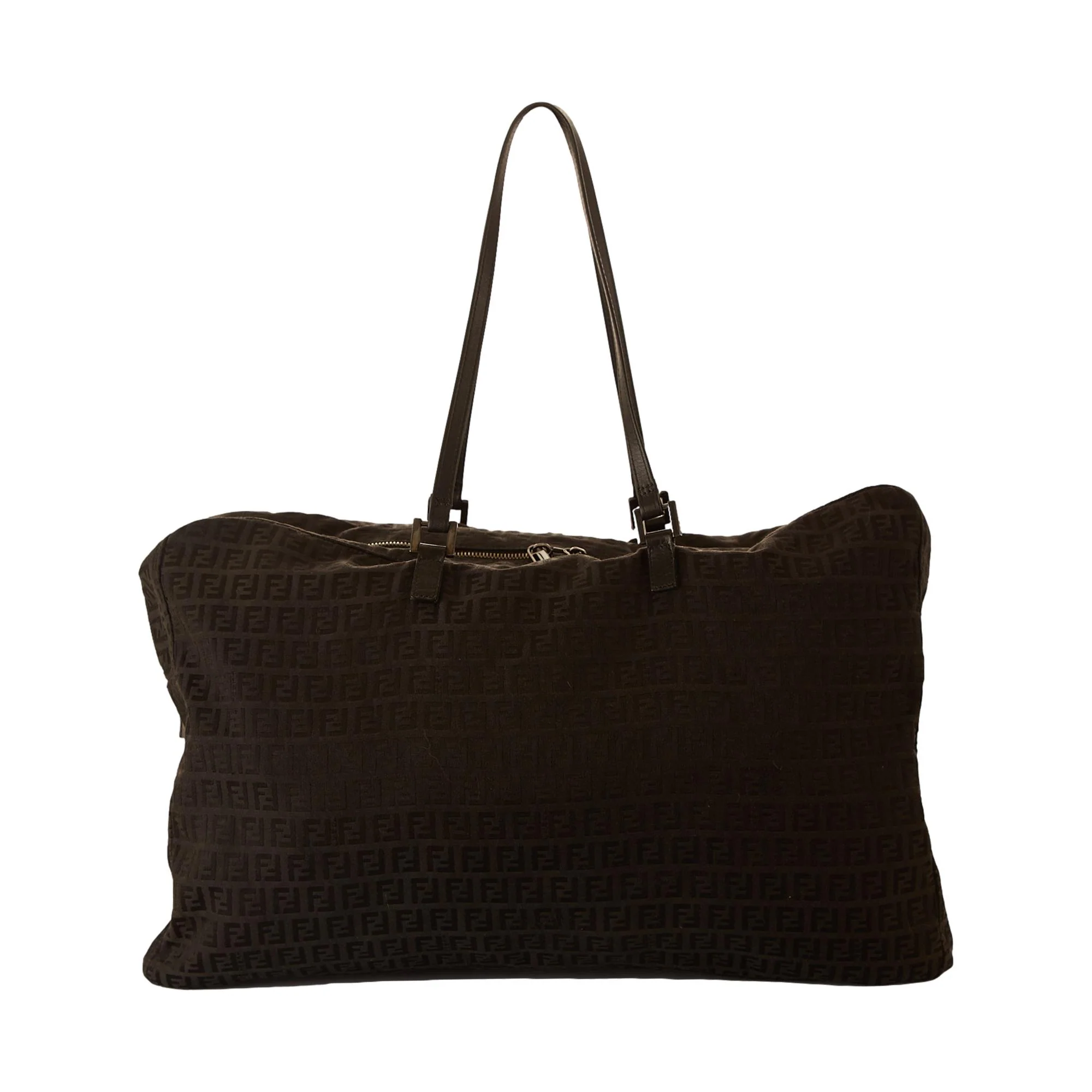 Fendi Black Logo Jumbo Shoulder Bag