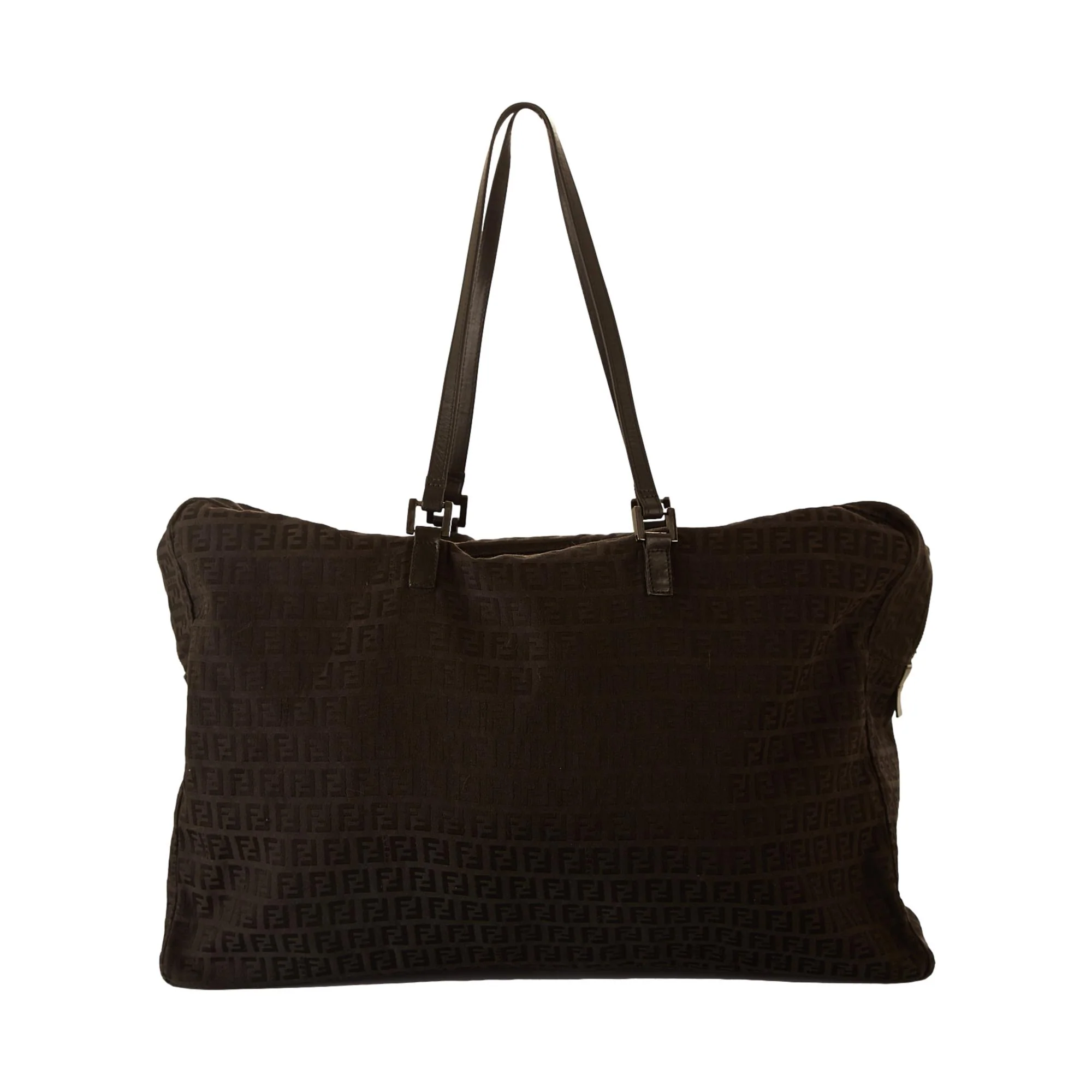 Fendi Black Logo Jumbo Shoulder Bag - Image 2