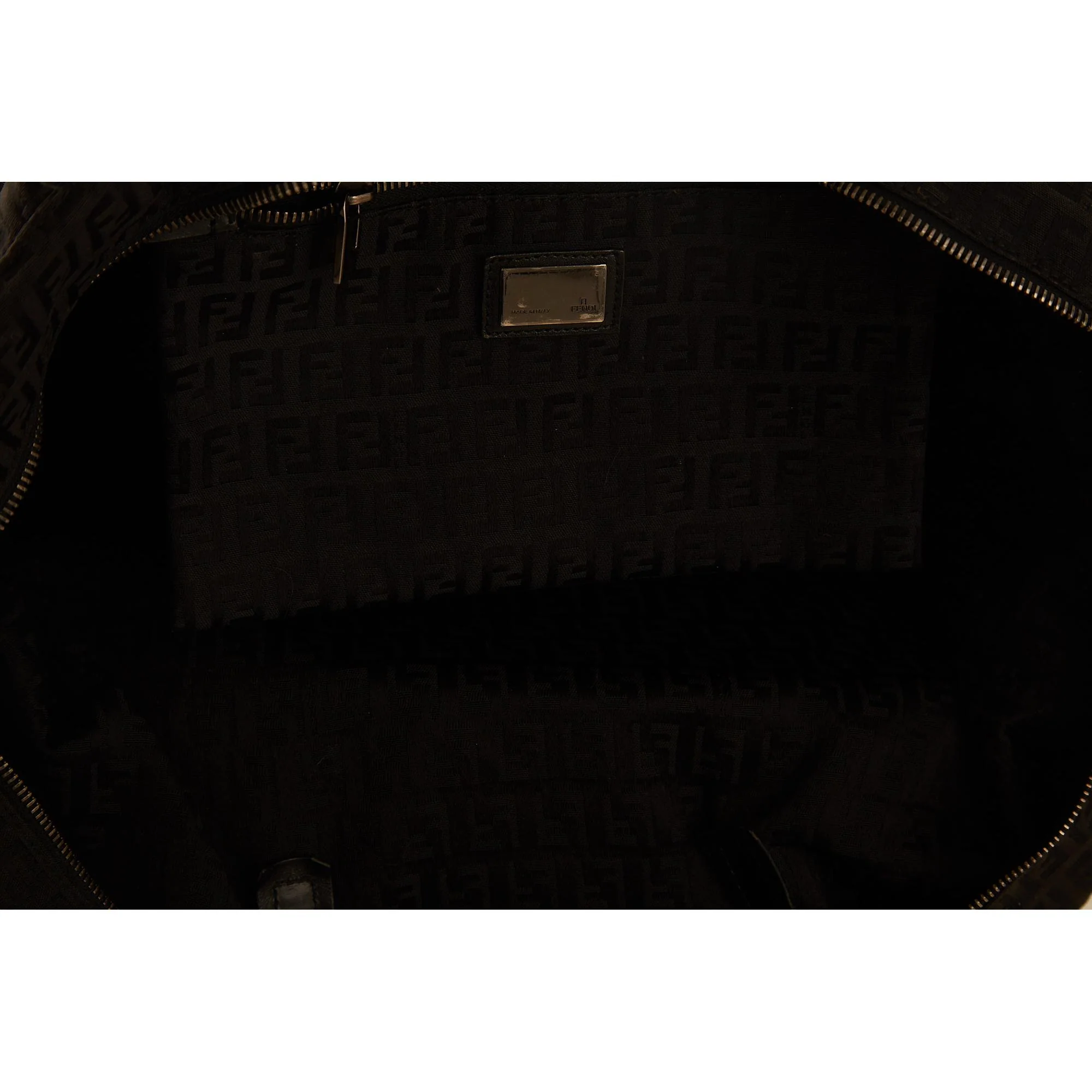 Fendi Black Logo Jumbo Shoulder Bag - Image 4