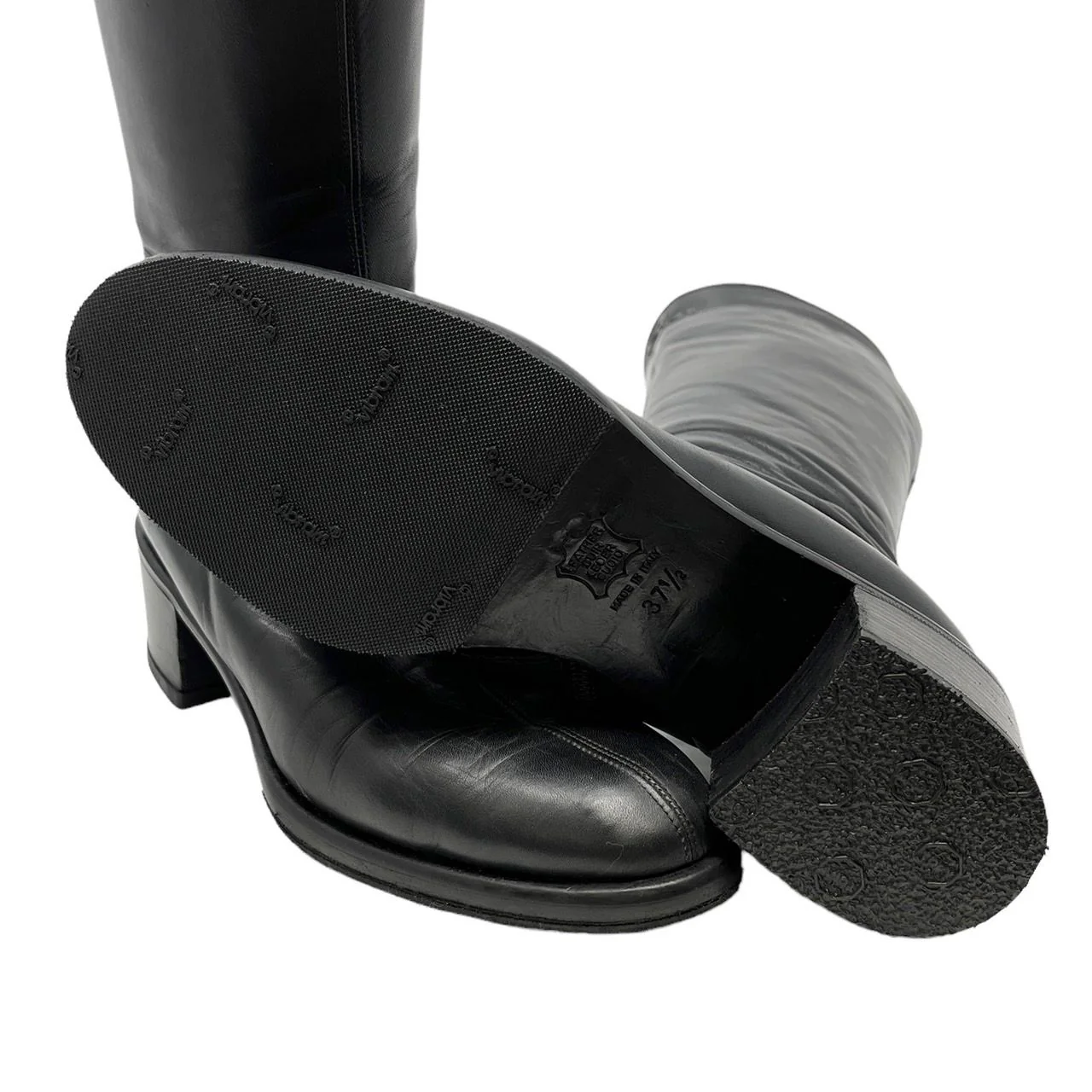 Fendi Black Mesh Logo Boots - Image 4