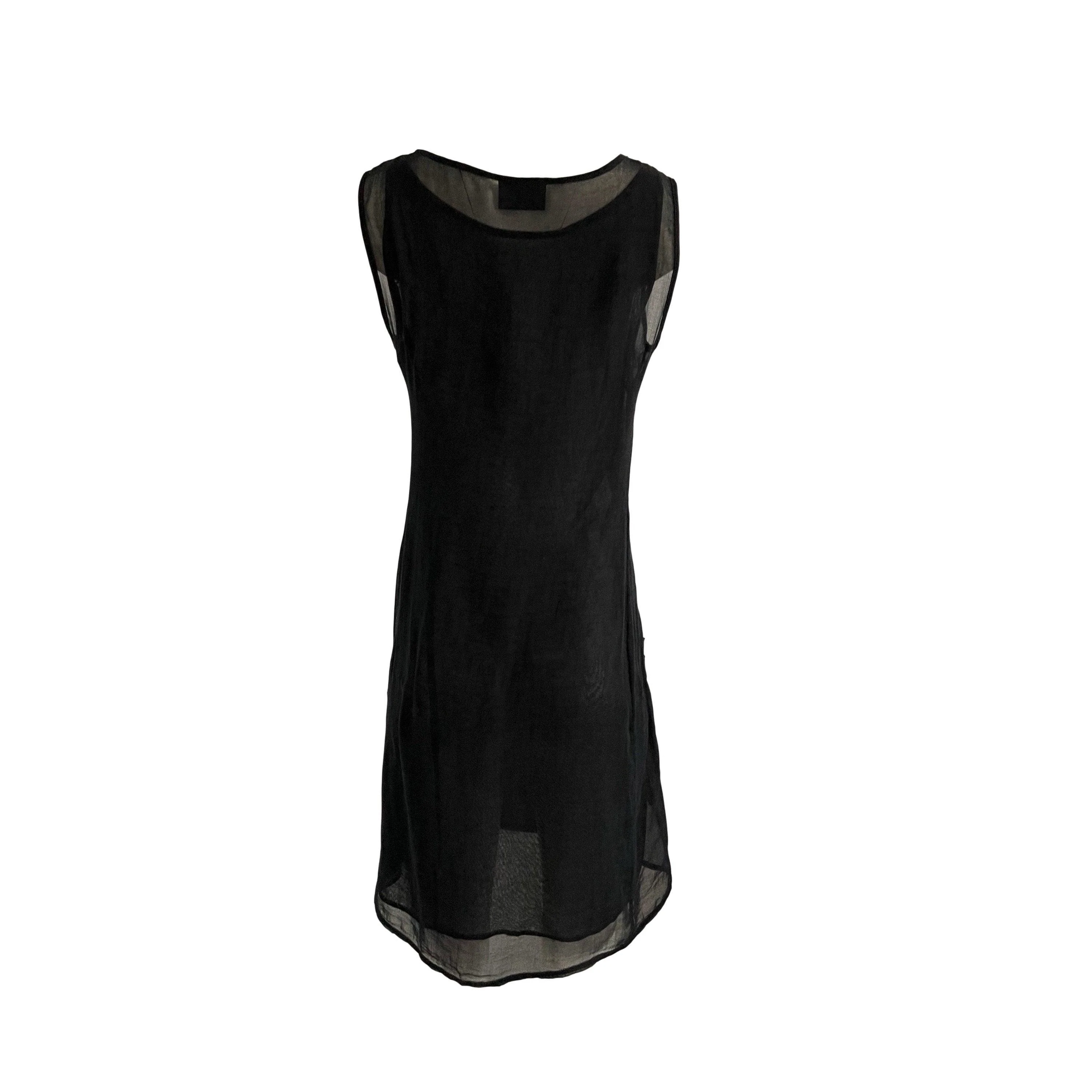 Fendi Black Monogram Sheer Layered Dress - Image 2