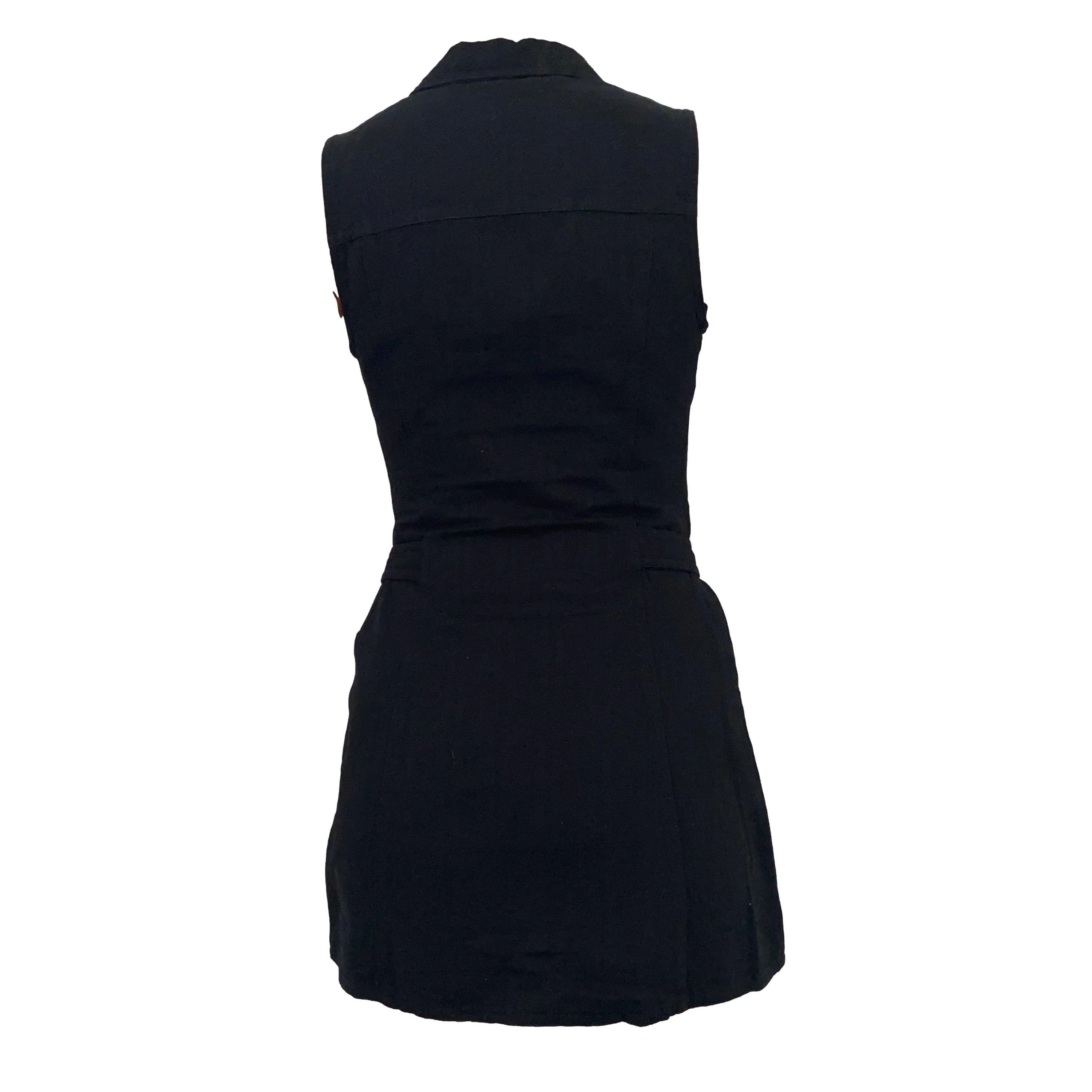 Fendi Black Monogram Zip Up Dress - Image 2