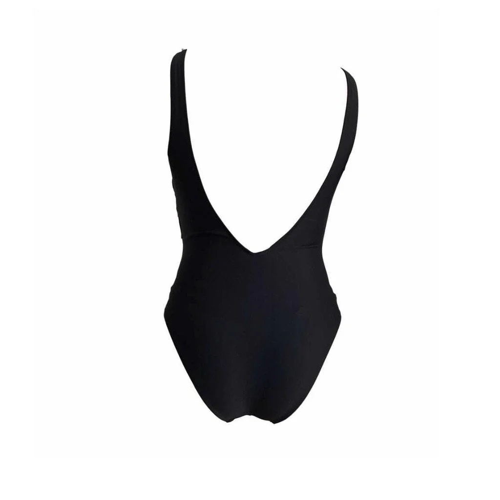 Fendi Black Multicolor Logo One Piece - Image 2