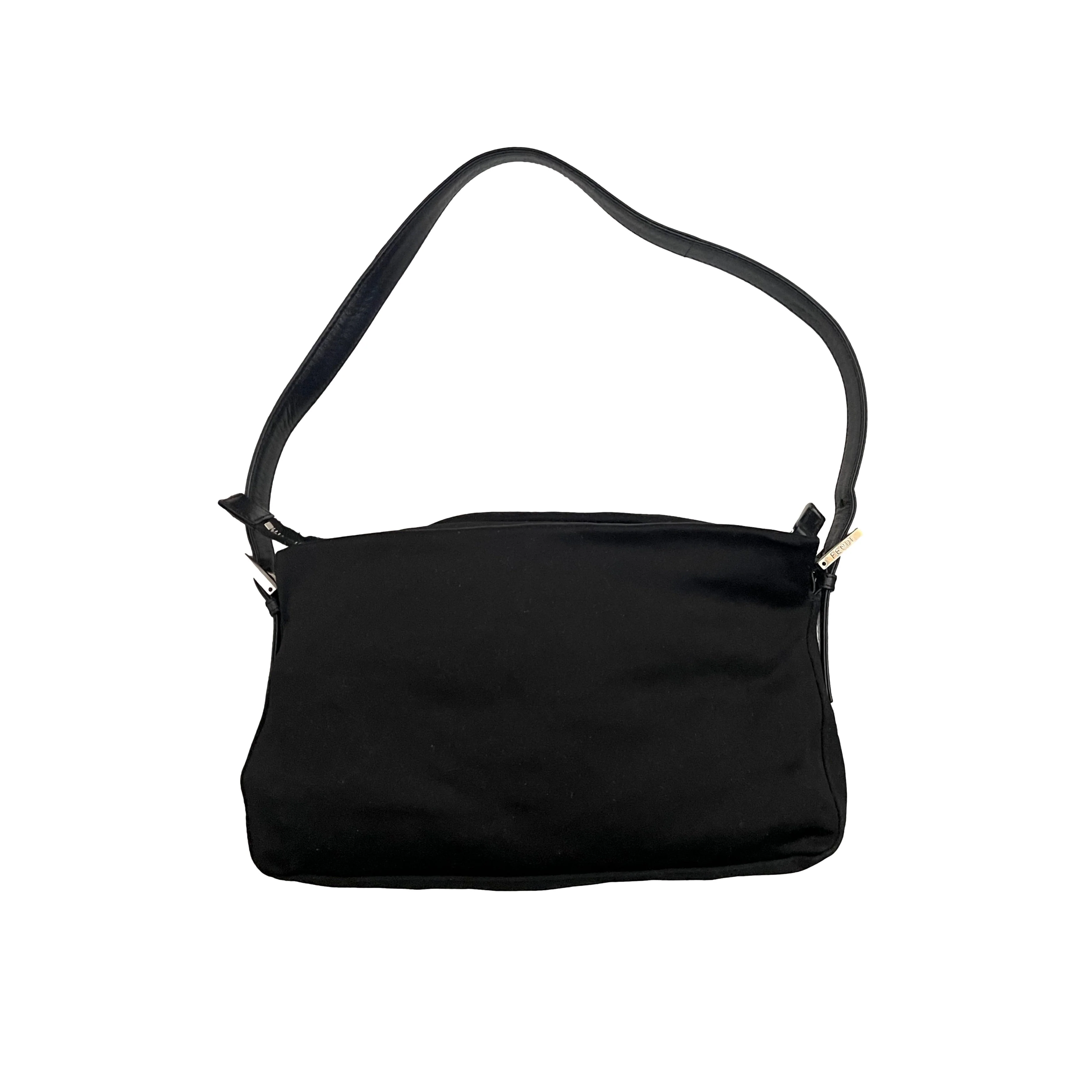 Fendi Black Neoprene Shoulder Bag - Image 4