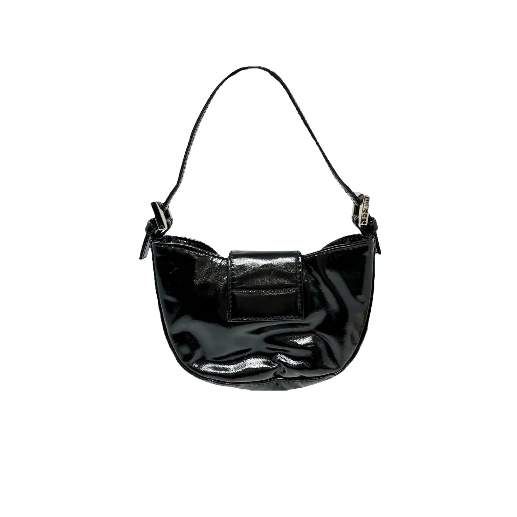 Fendi Black Patent Croissant - Image 2