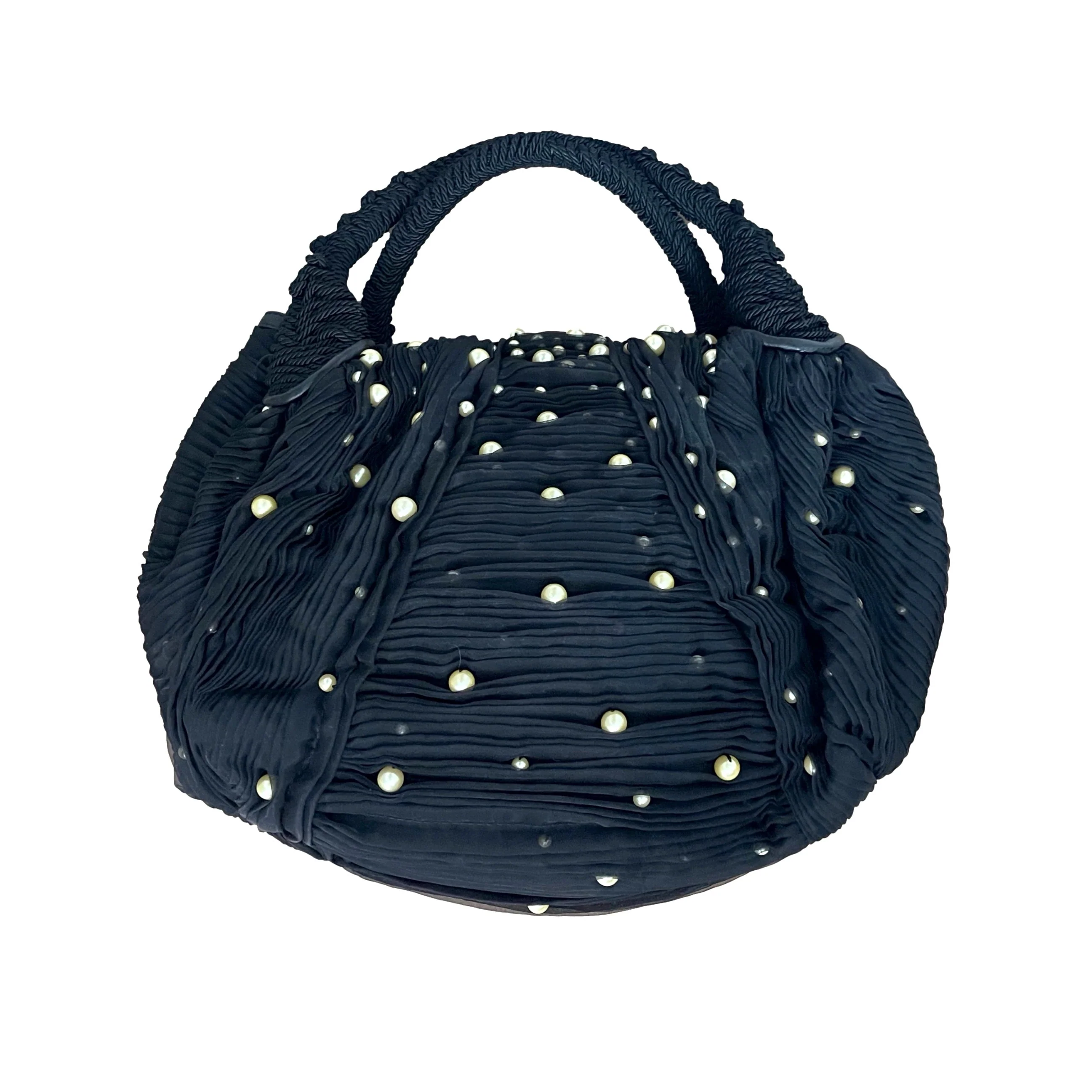 Fendi Black Pearl Jumbo Spy Bag - Image 2