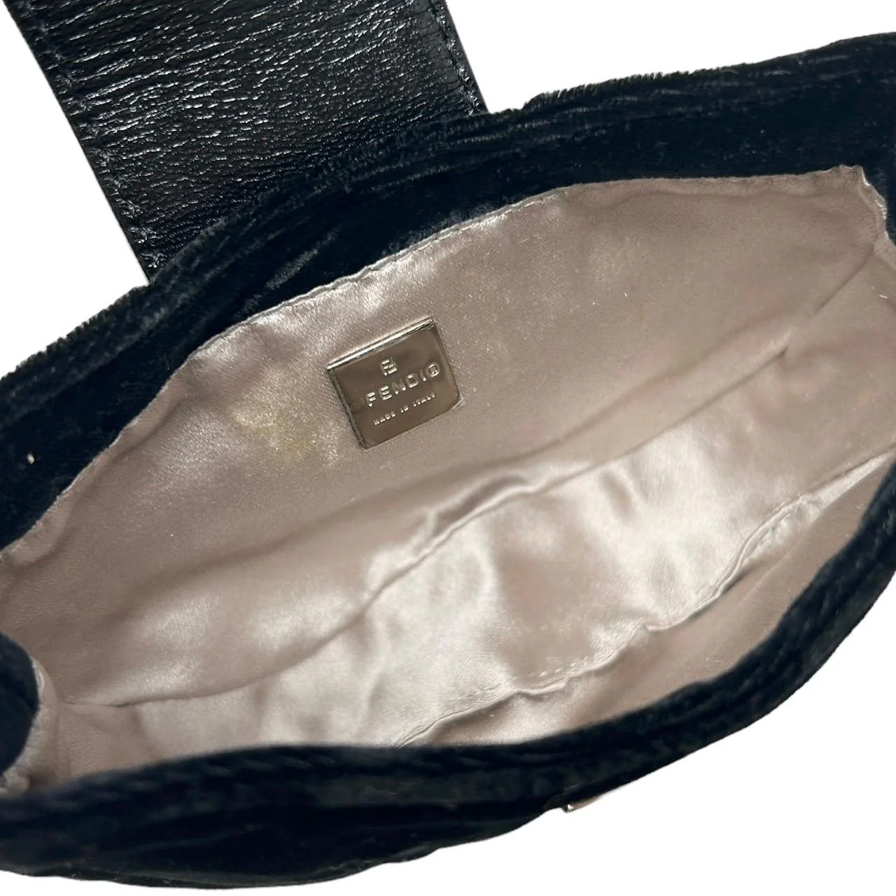Fendi Black Rhinestone Croissant - Image 3