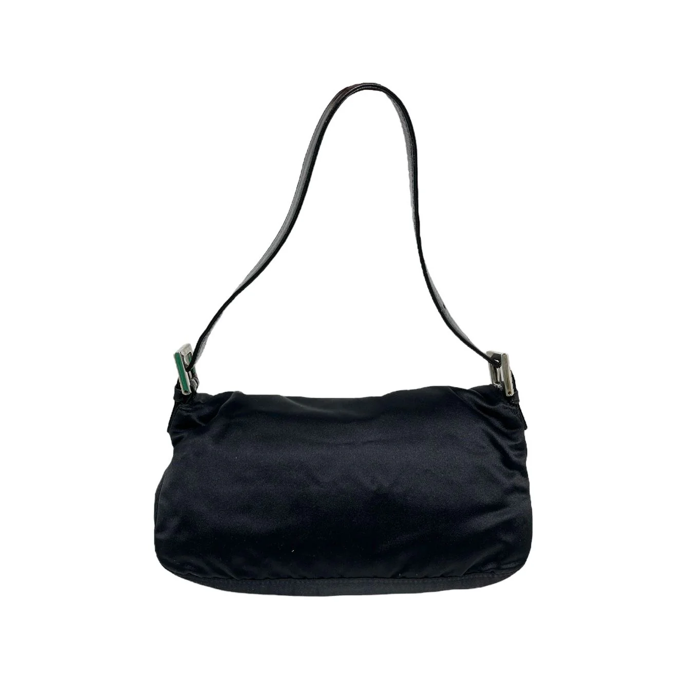 Fendi Black Rhinestone Logo Baguette - Image 2
