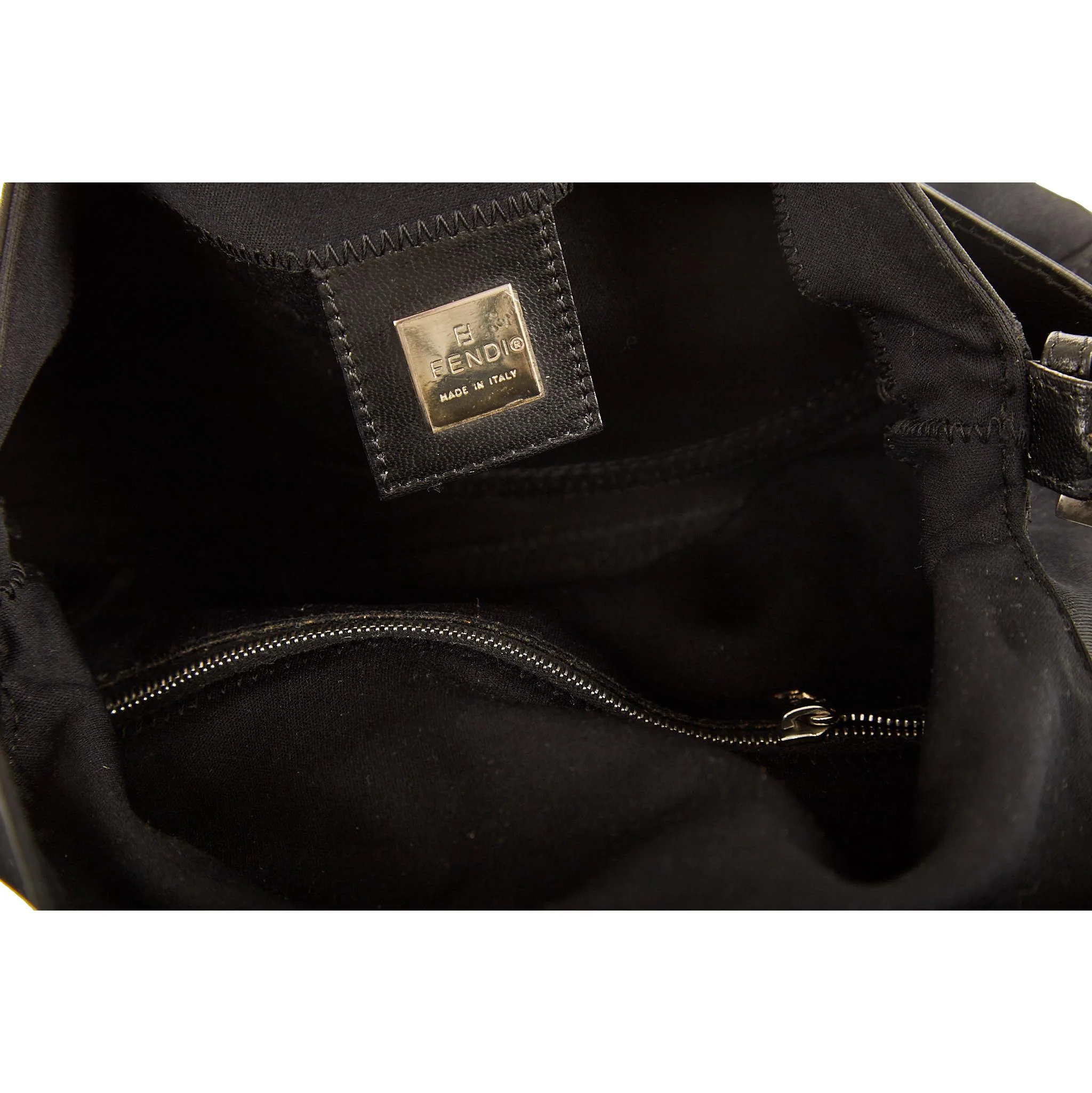 Fendi Black Nylon Baguette - Image 4