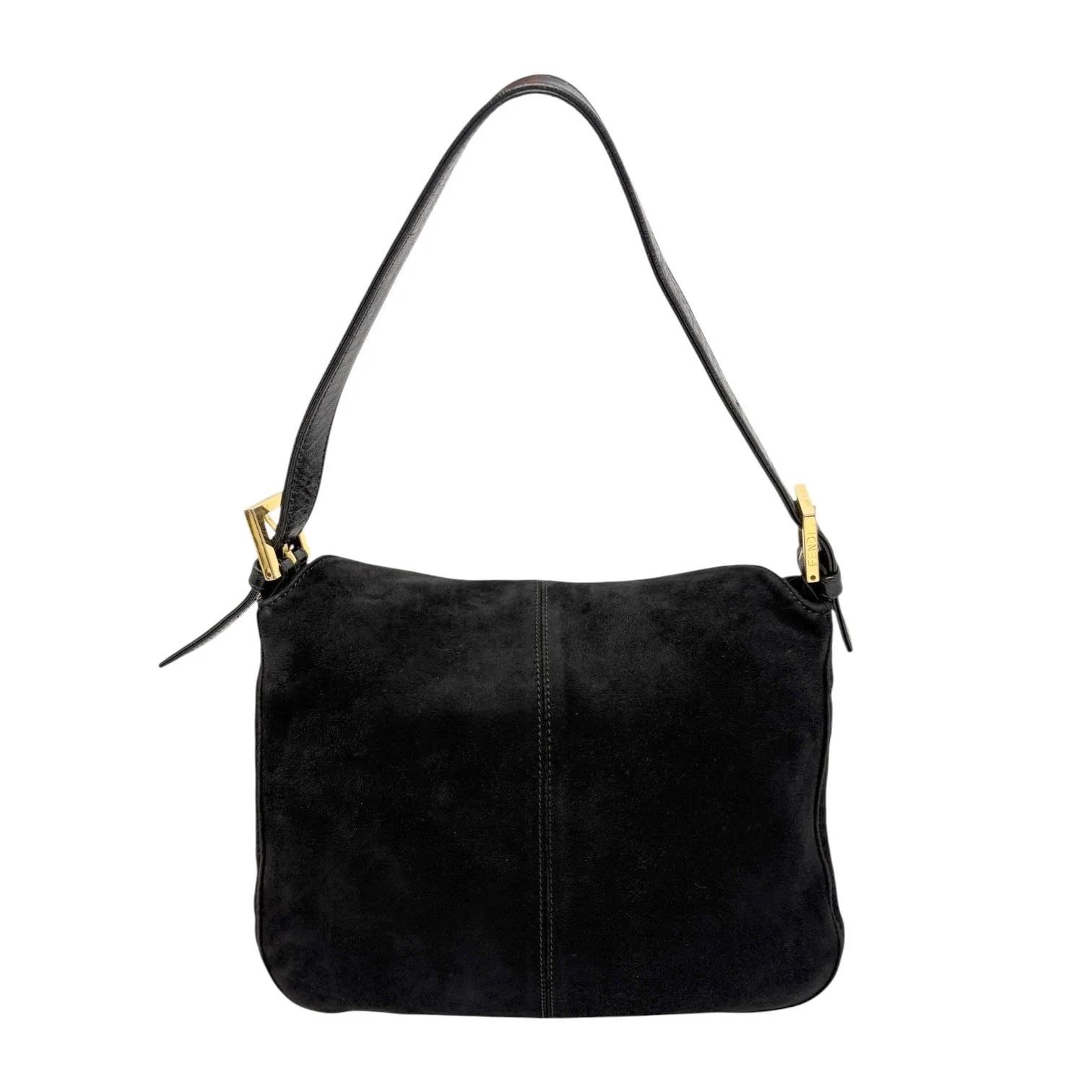 Fendi Black Suede Shoulder Bag - Image 2