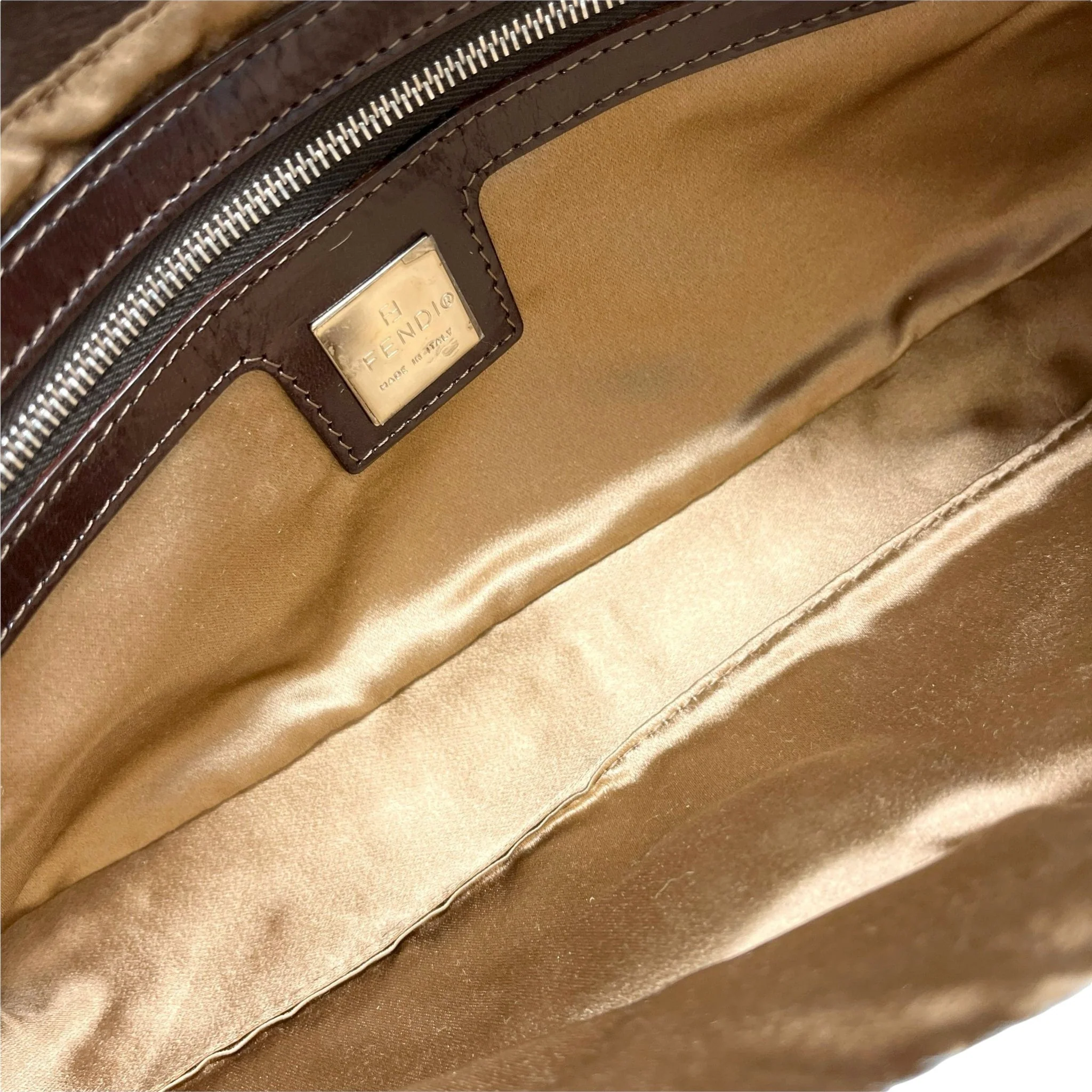 Fendi Blue Cow Print Baguette - Image 3