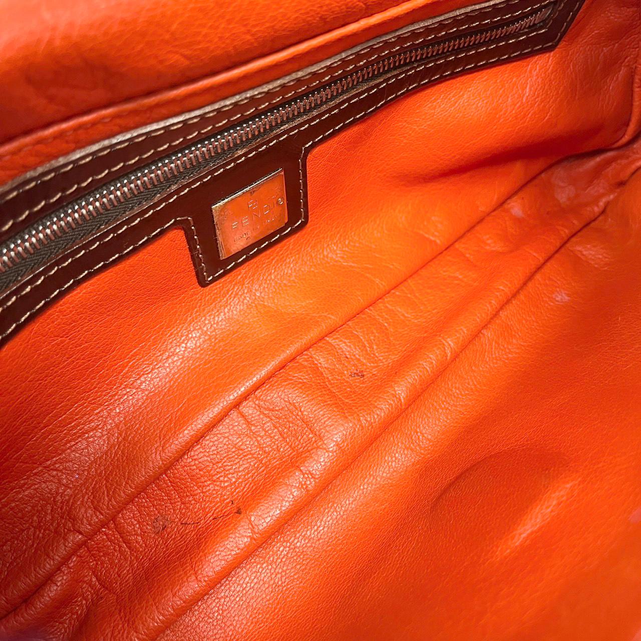 Fendi Blue Tie-Dye Fur Baguette - Image 3