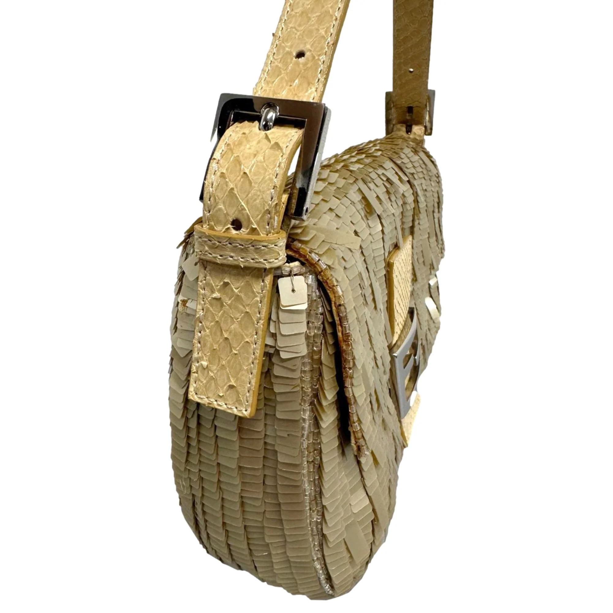 Fendi Bronze Sequin Baguette - Image 3