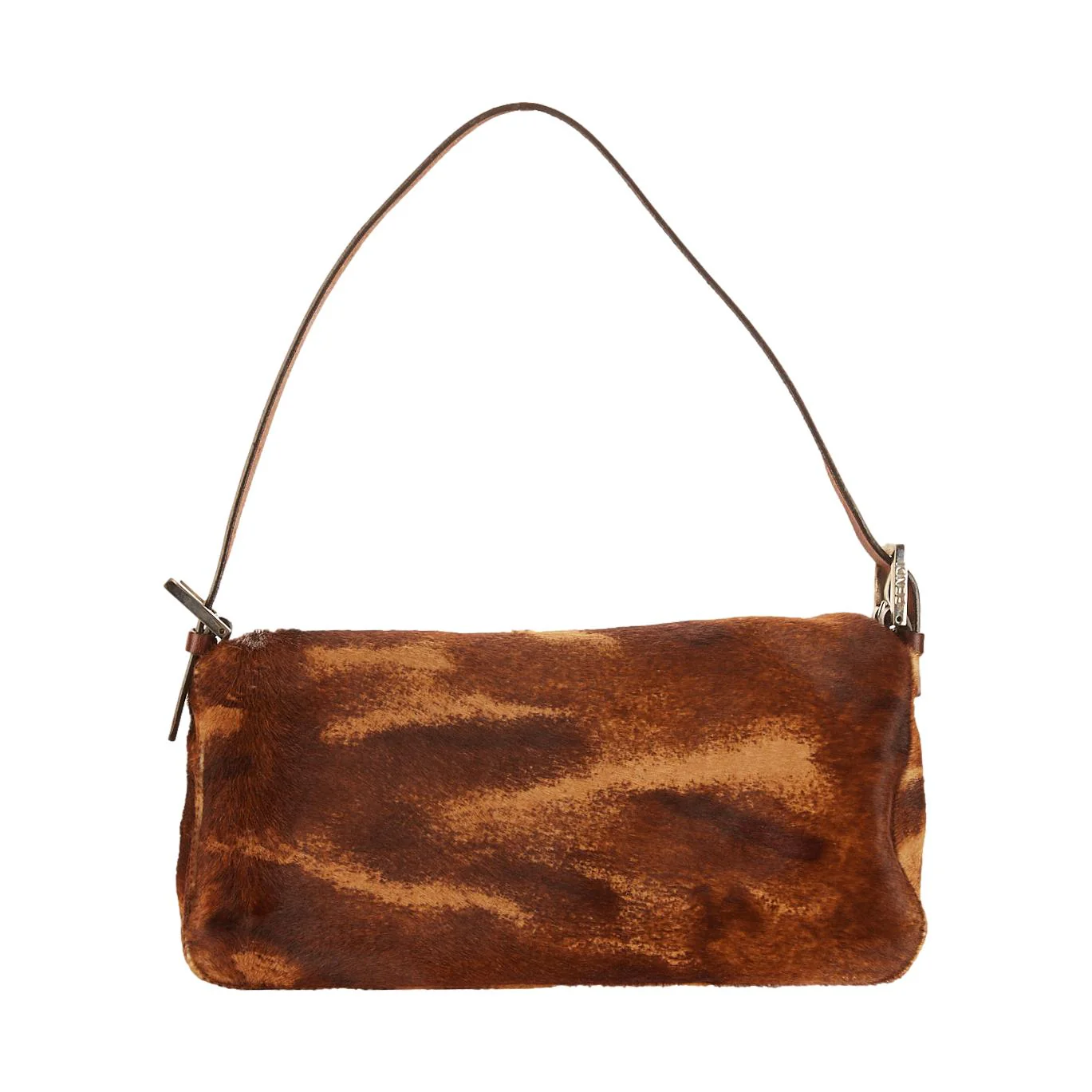 Fendi Brown Calf Hair Shoulder Bag - Image 2