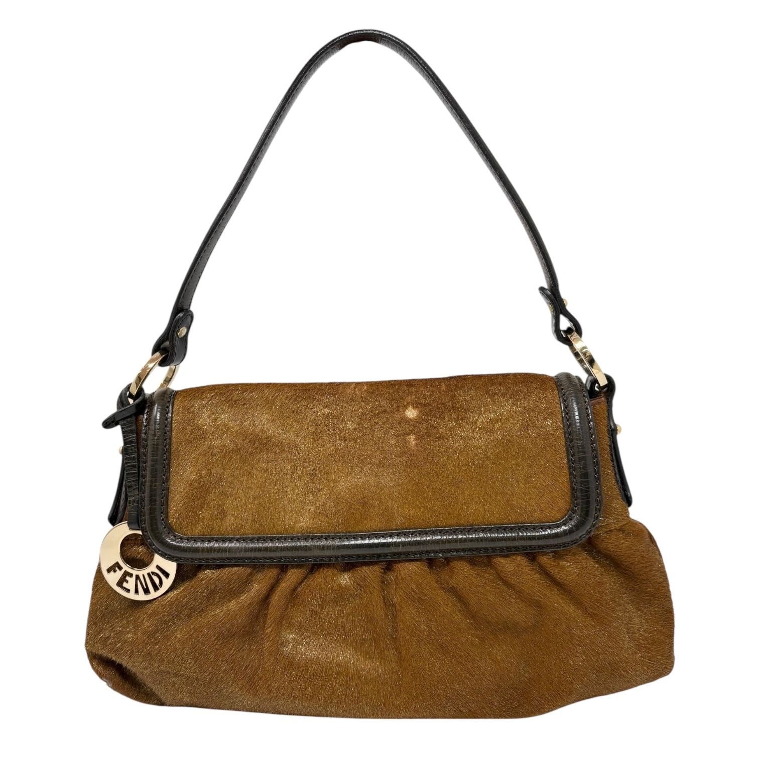 Fendi Brown Calf-hair Chef Bag