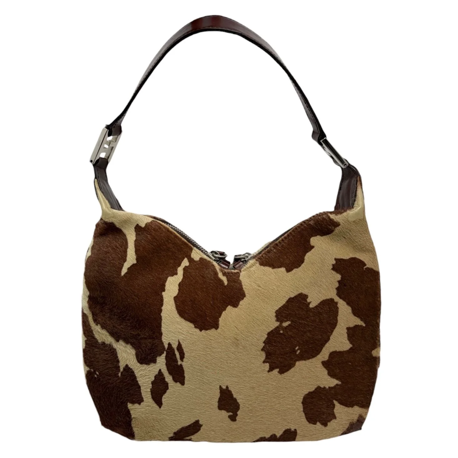 Fendi Brown Calfhair Shoulder Bag