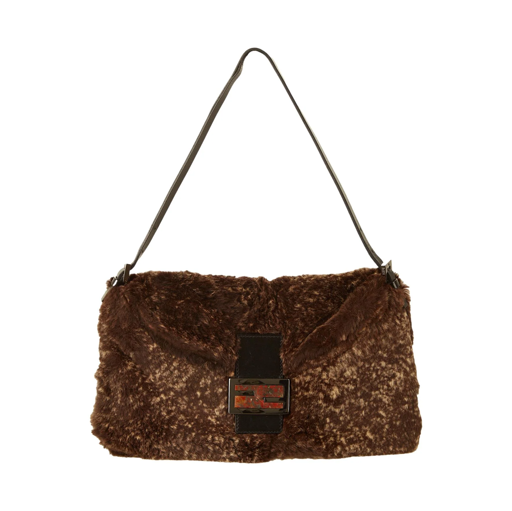 Fendi Brown Fur Mamma Baguette
