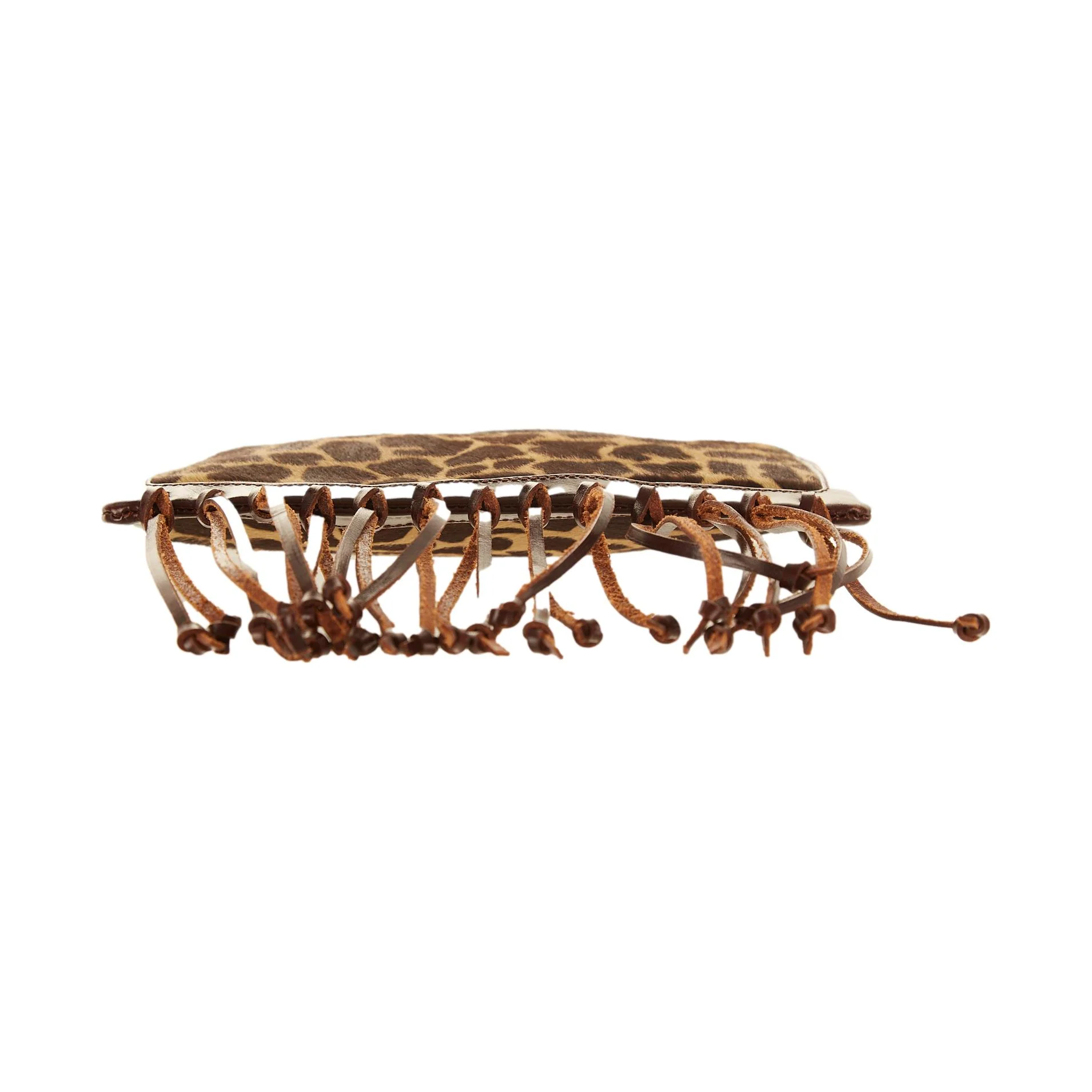 Fendi Brown Giraffe Tassel Bag - Image 3