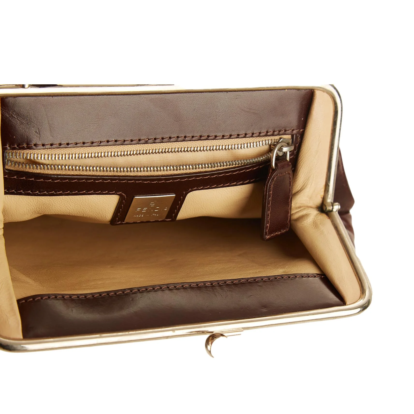 Fendi Brown Giraffe Tassel Bag - Image 4