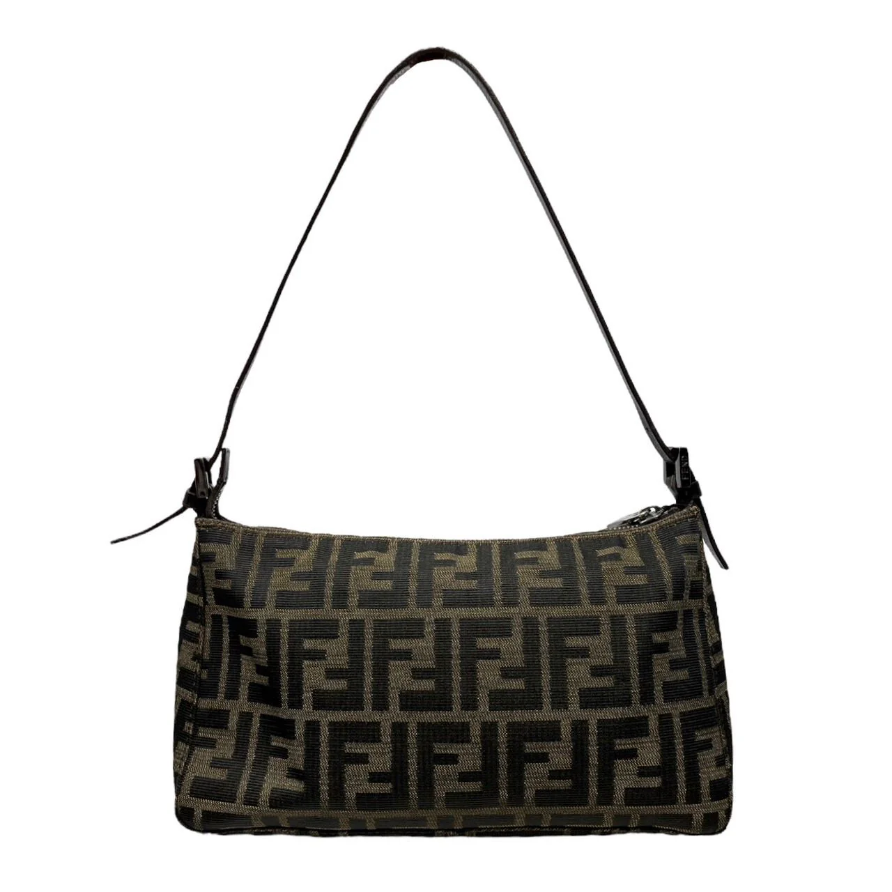 Fendi Brown Logo Mini Shoulder Bag - Image 2