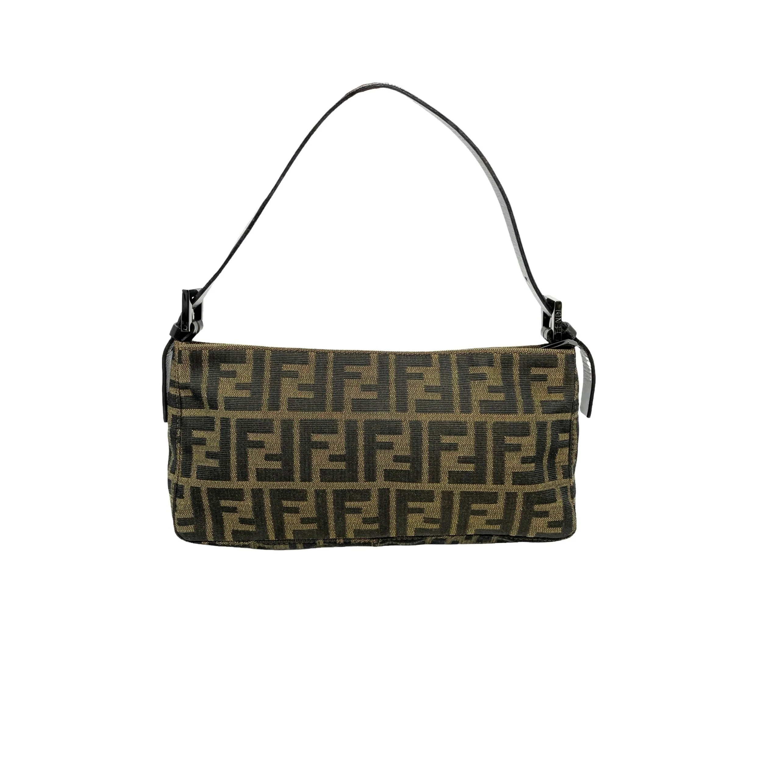 Fendi Brown Logo Mini Shoulder Bag - Image 2