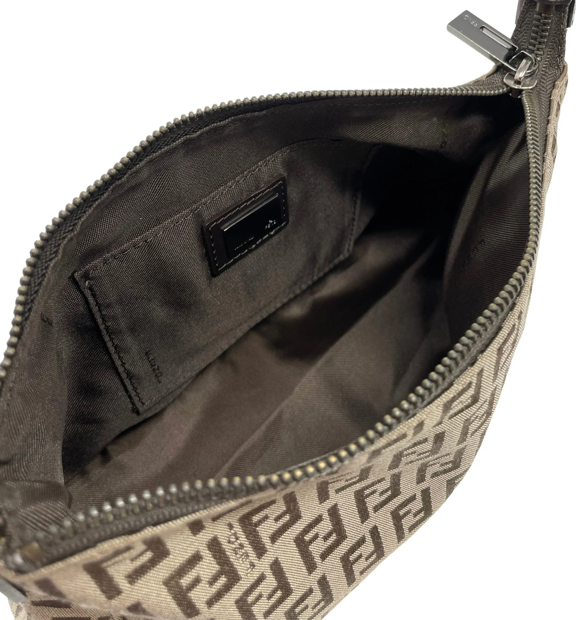 Fendi Brown Logo Mini Shoulder Bag - Image 4