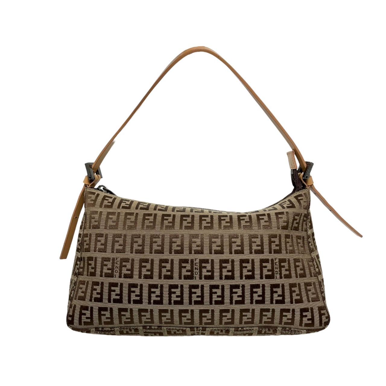 Fendi Brown Logo Mini Shoulder Bag - Image 2
